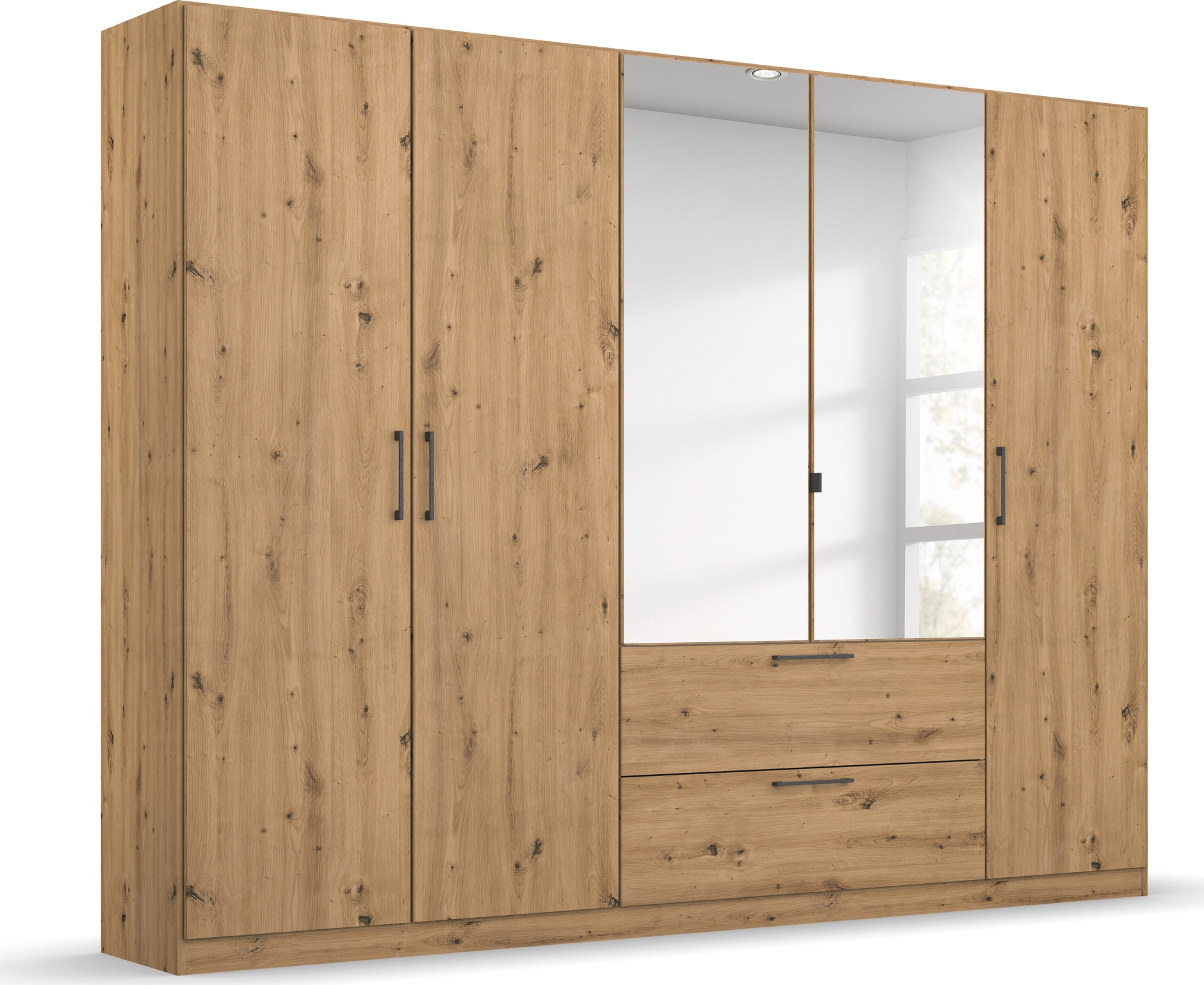 INOSIGN BY RAUCH Schlafzimmer-Set »Komplettschlafzimmer Schlafzimmer Challenger (Set 4-teilig)«, Schrank 2 Breiten, Bett 3 Breiten, 2 Nachttische MADE IN GERMANY