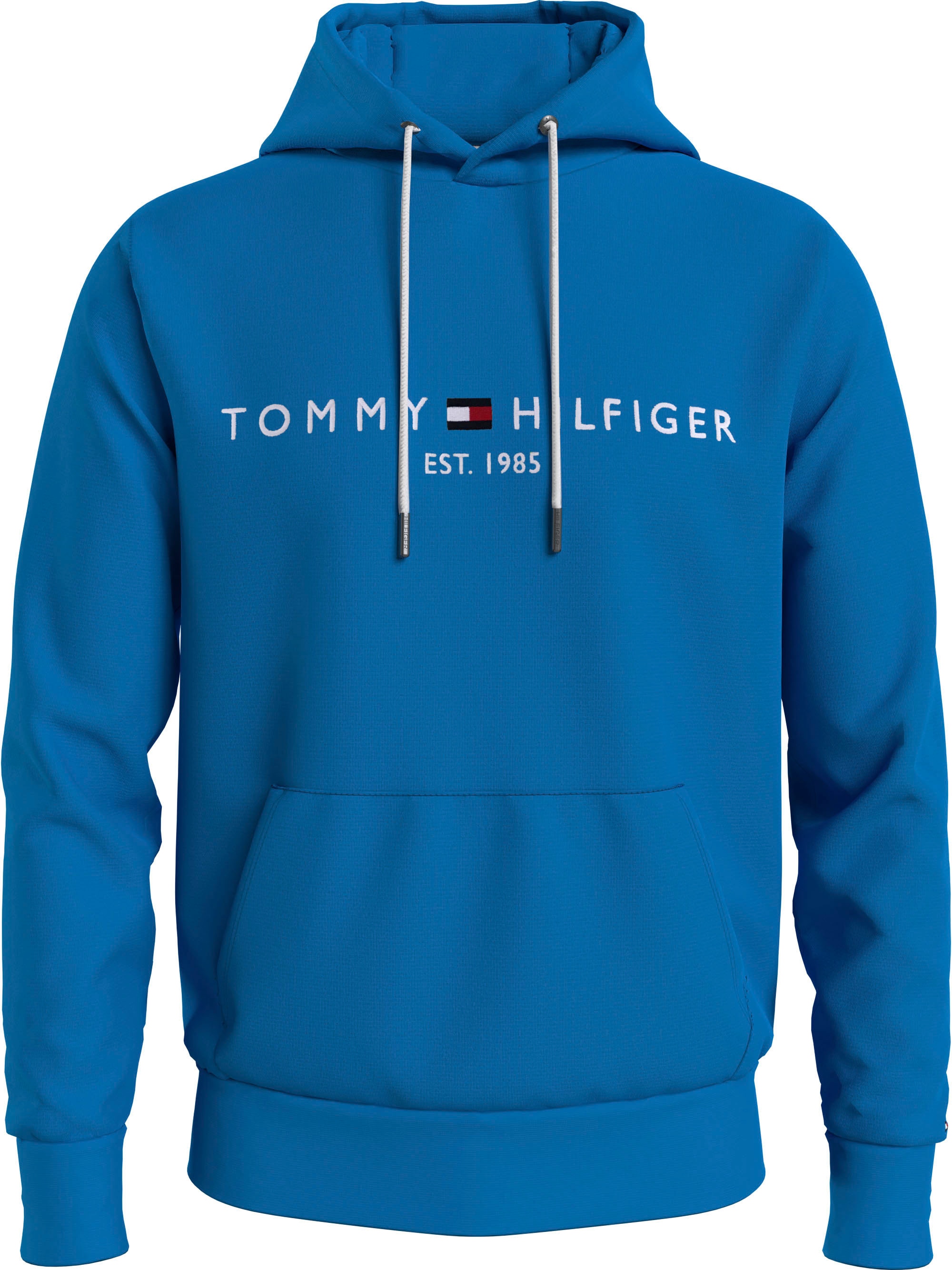 Tommy Hilfiger Kapuzensweatshirt »TOMMY LOGO bei auf ♕ der gesticktem mit TH-Schriftzug HOODY«, Brust