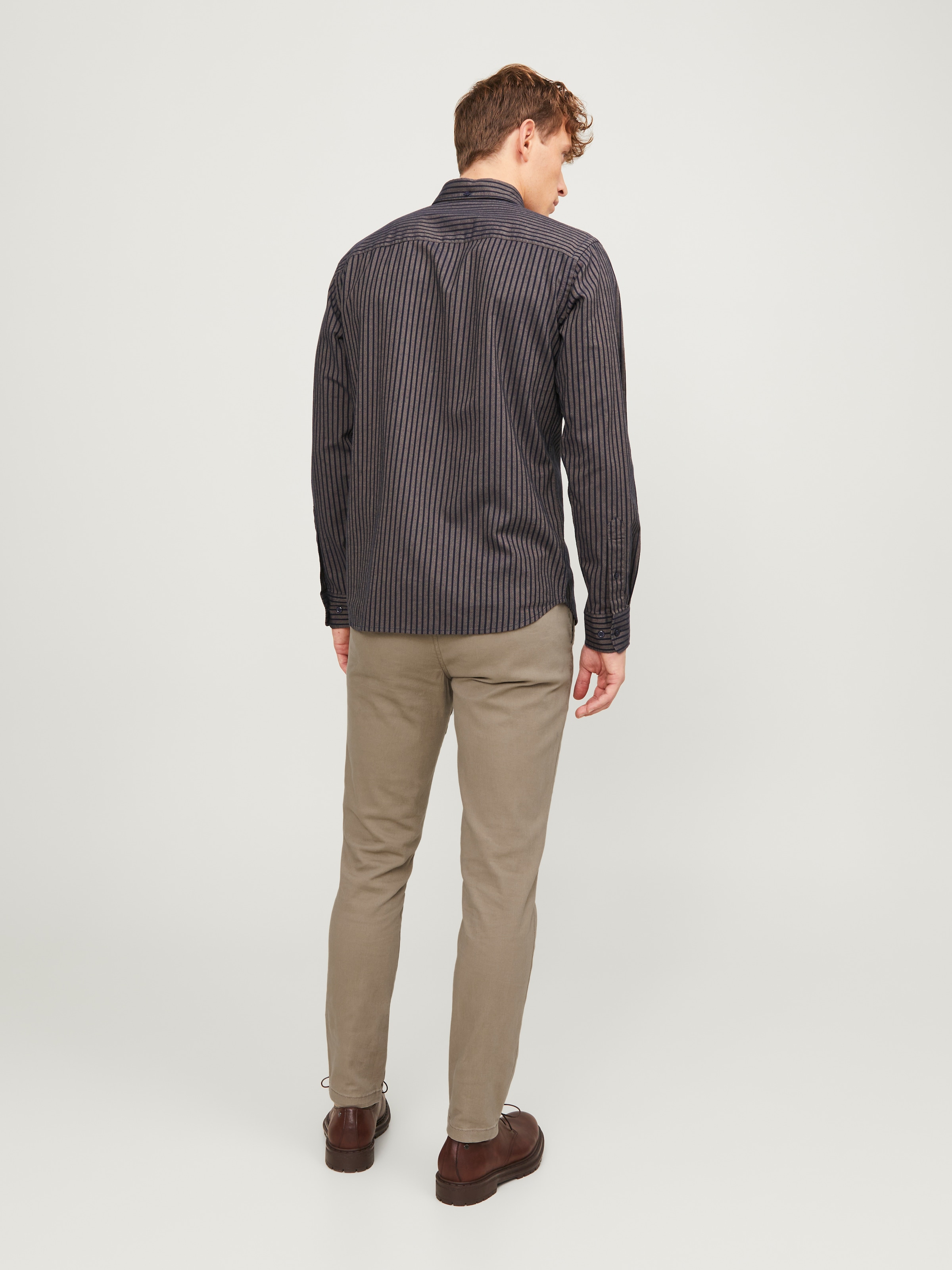 Jack & Jones Chinohose »JPSTMARCO mit schmalem Bein und pflegeleichtem Stoff«  washed, modisch, schmal, Baumwollmischung
