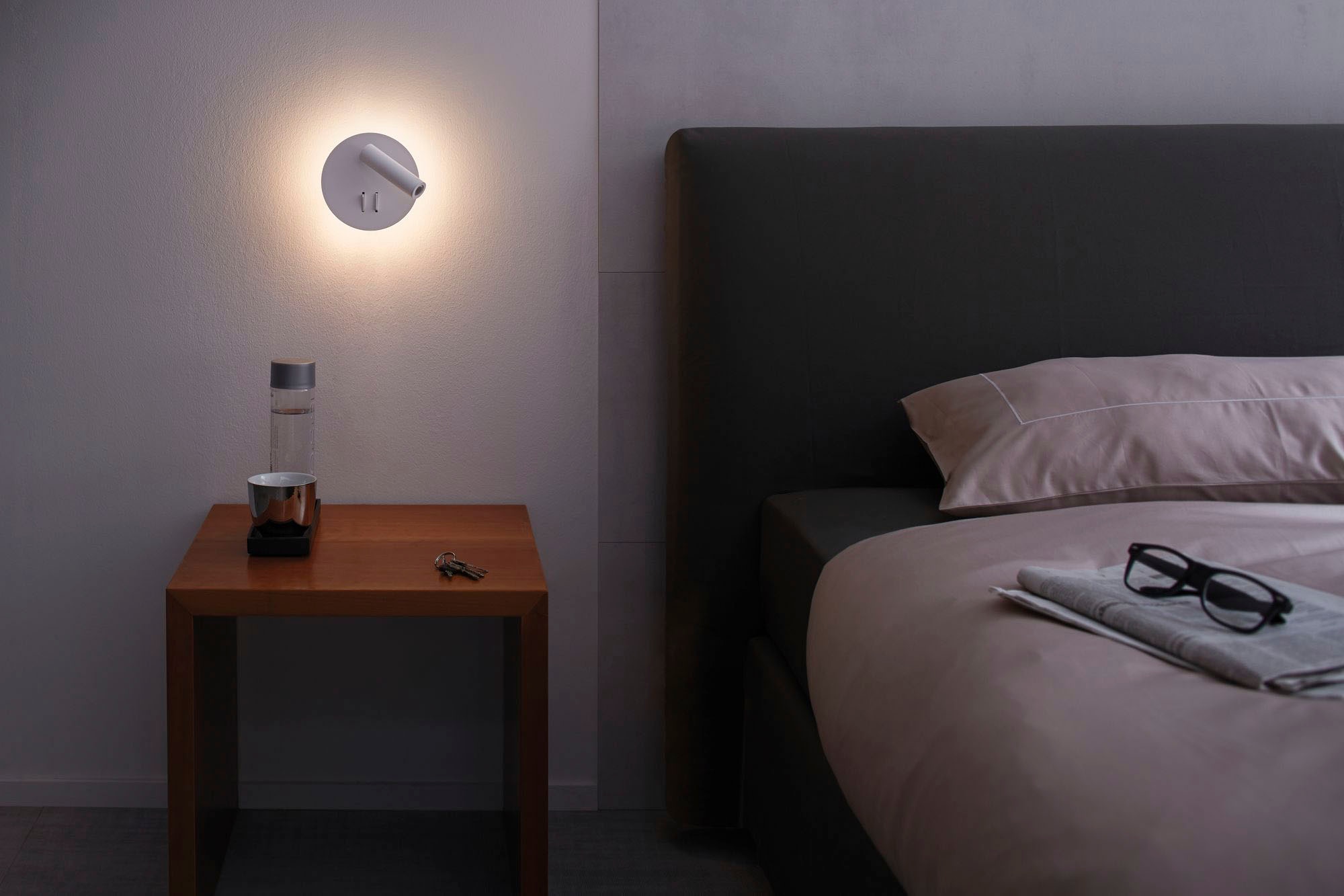 Paulmann LED Wandleuchte »Tabari 4 W/ 1,4 W Weiß/Chrom, Metall«, 1 flammig, Tabari 4 W/ 1,4 W Weiß/Chrom, Metall