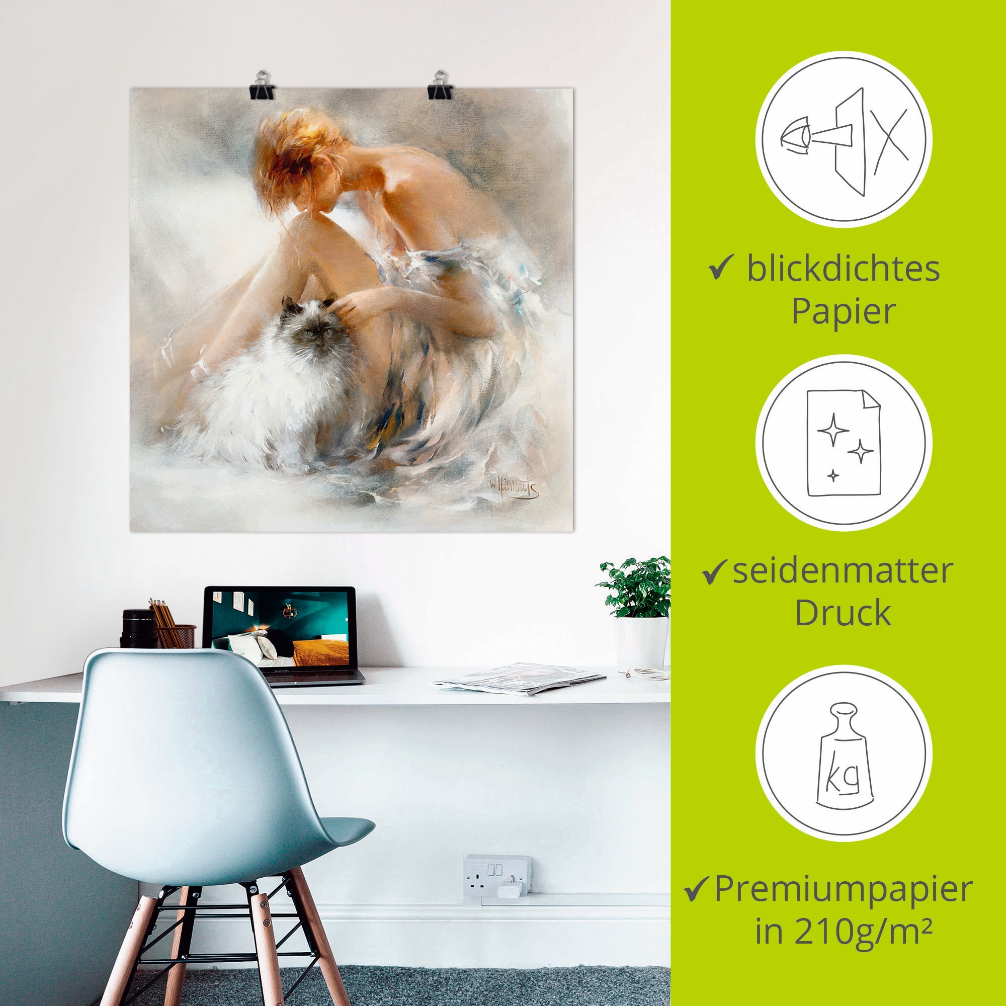 Artland »Verlangen« Frau 1 Stk. tlg. ohne Rahmen