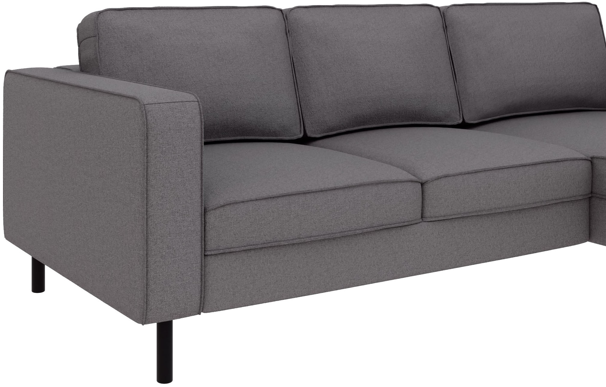 TRENDMANUFAKTUR Ecksofa »Watkins, Couch wahlweise mit Schlaffunktion & Bettkasten, auch in Cord«, Recamiere beidseitig montierbar, Breite 232 cm