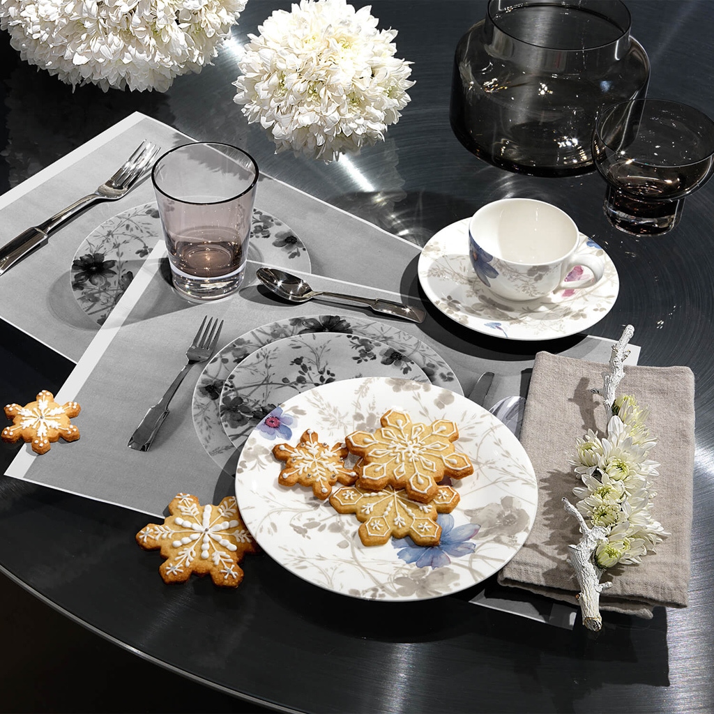 Villeroy & Boch Frühstücksteller »Frühstücksteller Mariefleur Gris Basic ø 21,5 cm 6er Set bunt«