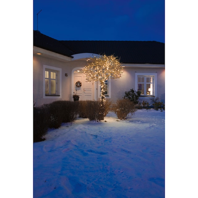 KONSTSMIDE LED-Lichterkette »Weihnachtsdeko aussen«, 160 St.-flammig, LED  Lichterkette, mit Glimmereffekt, 160 bernsteinfarbene Dioden bequem  bestellen