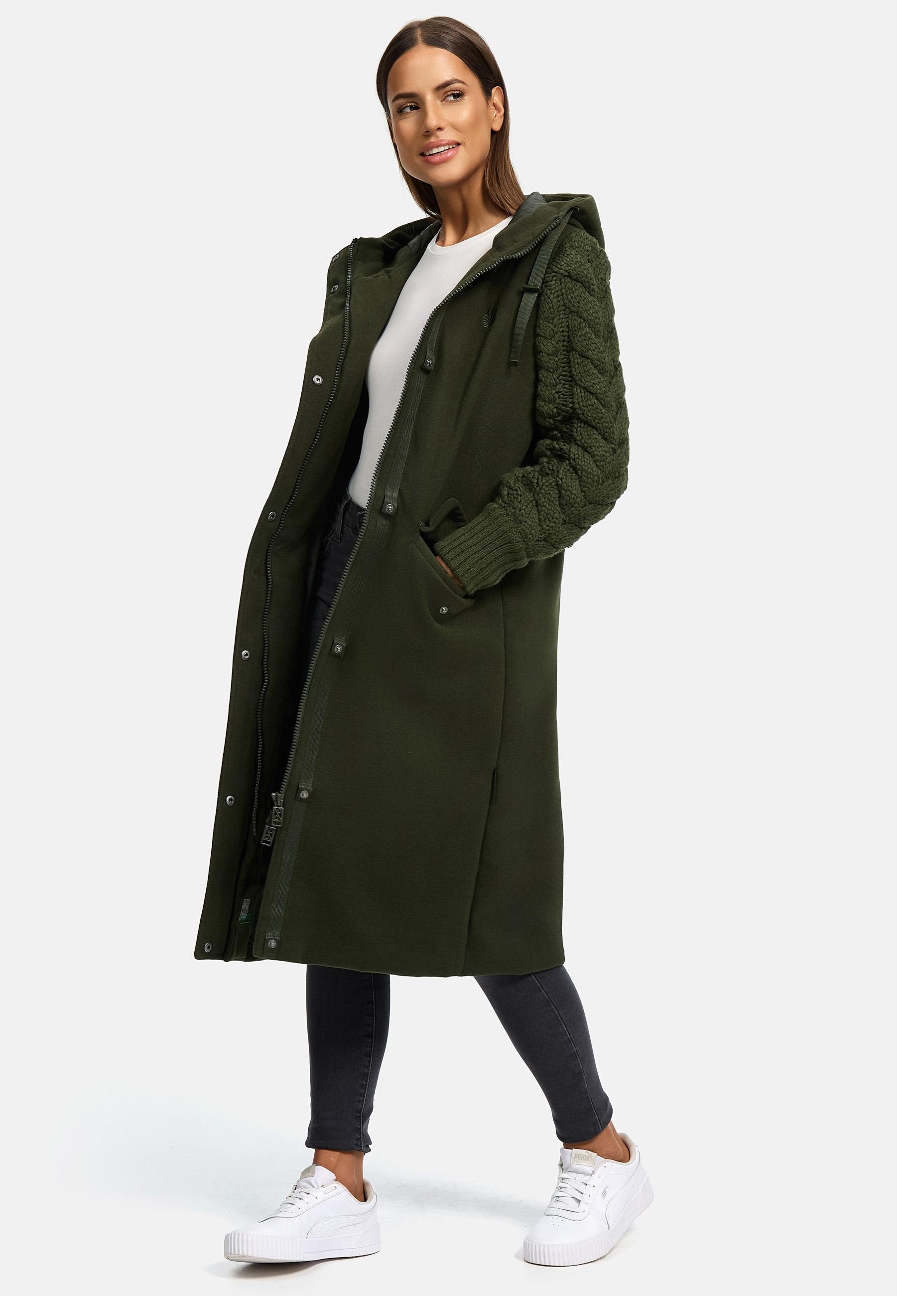 Navahoo Kurzmantel »Wintermantel Knit Babe 14«