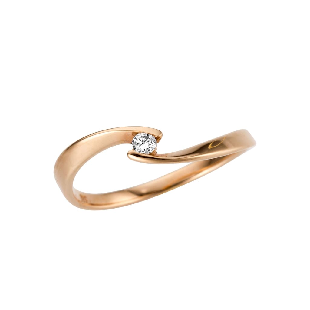 Firetti Goldring »Schmuck Geschenk Gold 333 Damenring Verlobungsring Goldring Solitär«