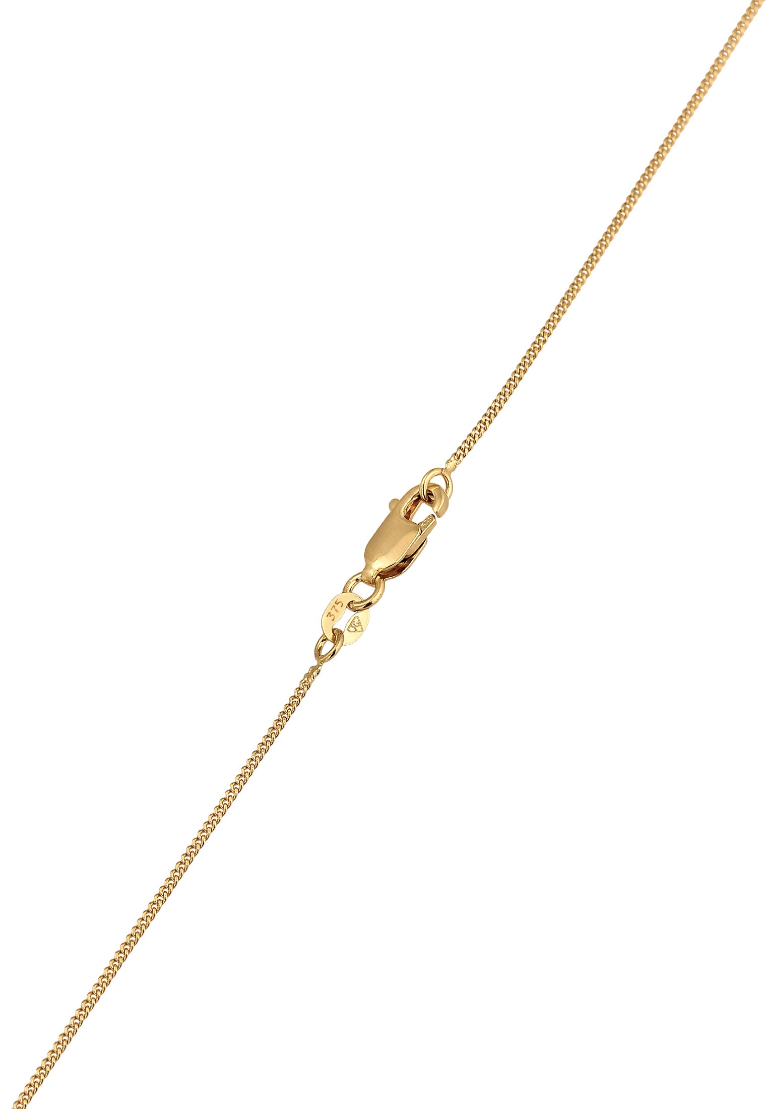 Elli Premium Kette ohne Anhänger »Halskette Panzerkette Basic Klassik 375er Gelbgold«