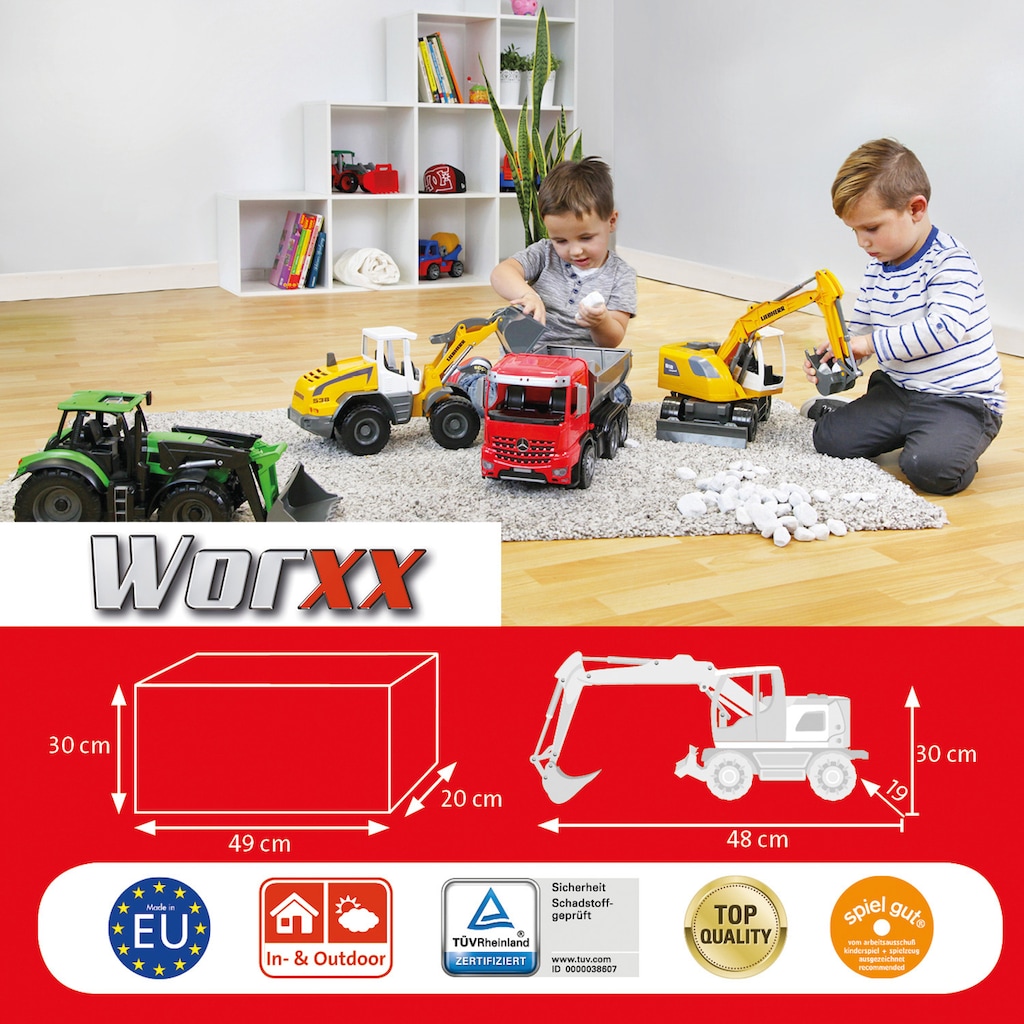 Lena® Spielzeug-Bagger »Worxx, Liebherr Compact A918 Litronic«, Made in Europe