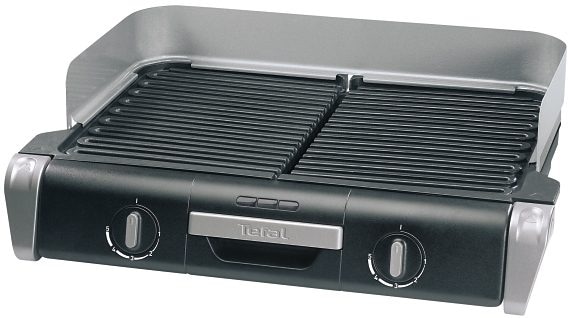 Tefal Tischgrill »TG8000 Family«, 2400 W, 2 getrennte Grillroste -stufenlose Thermostate, individuell wählbar