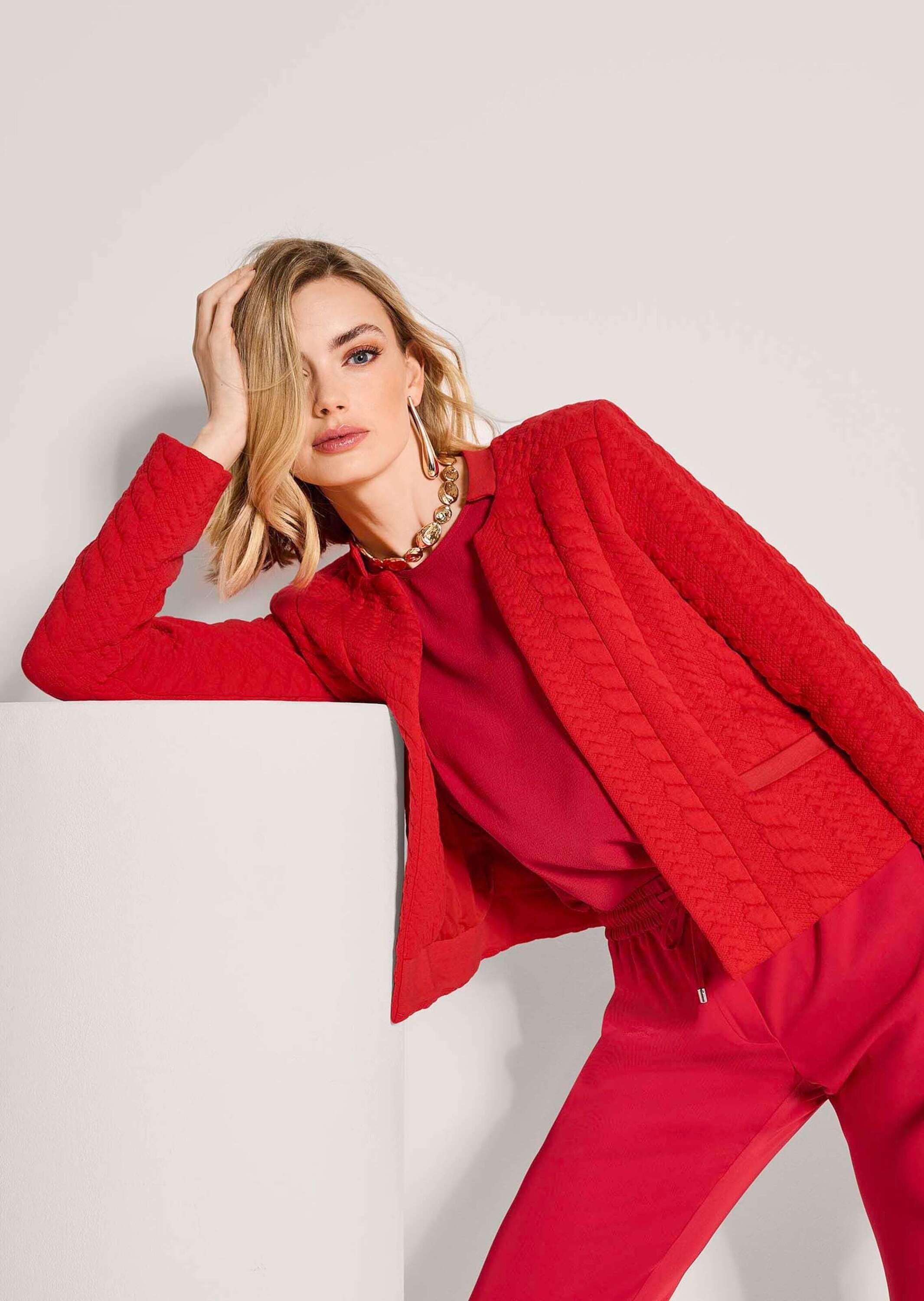 MADELEINE Jackenblazer »Blazer Langarm Jerseyblazer mit Stehkragen«