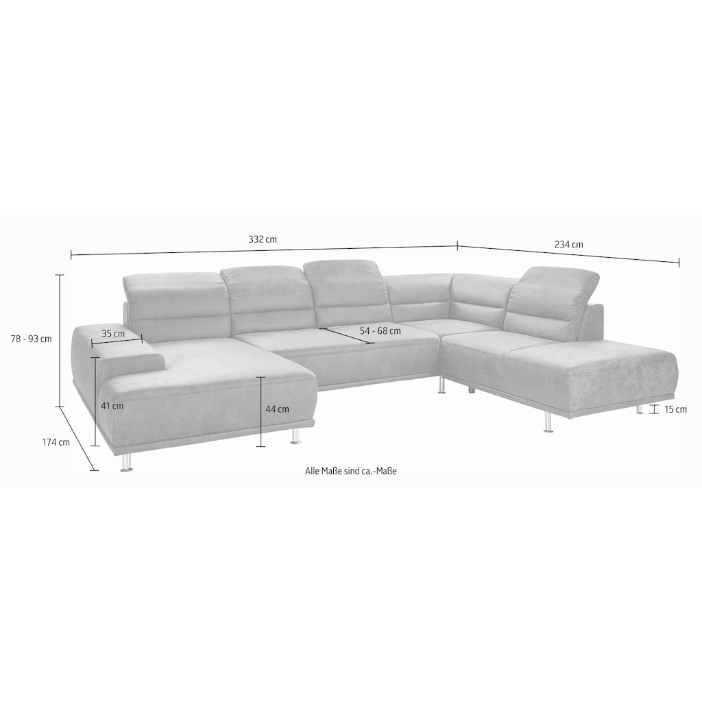 sit&more Wohnlandschaft »Mariola U-Form«