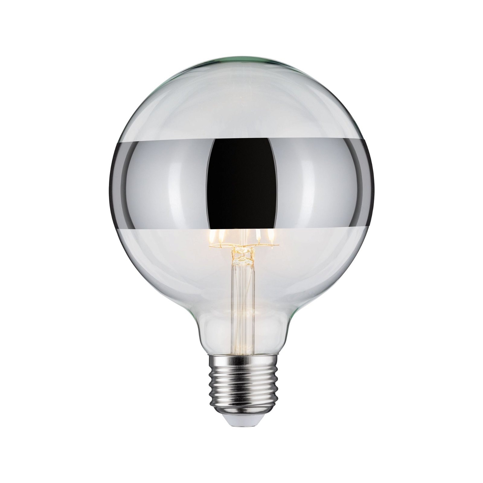 Paulmann LED-Leuchtmittel »G125 Ringspiegel 640lm 2700K 6,5W 230V silber«, 1 St., Warmweiß