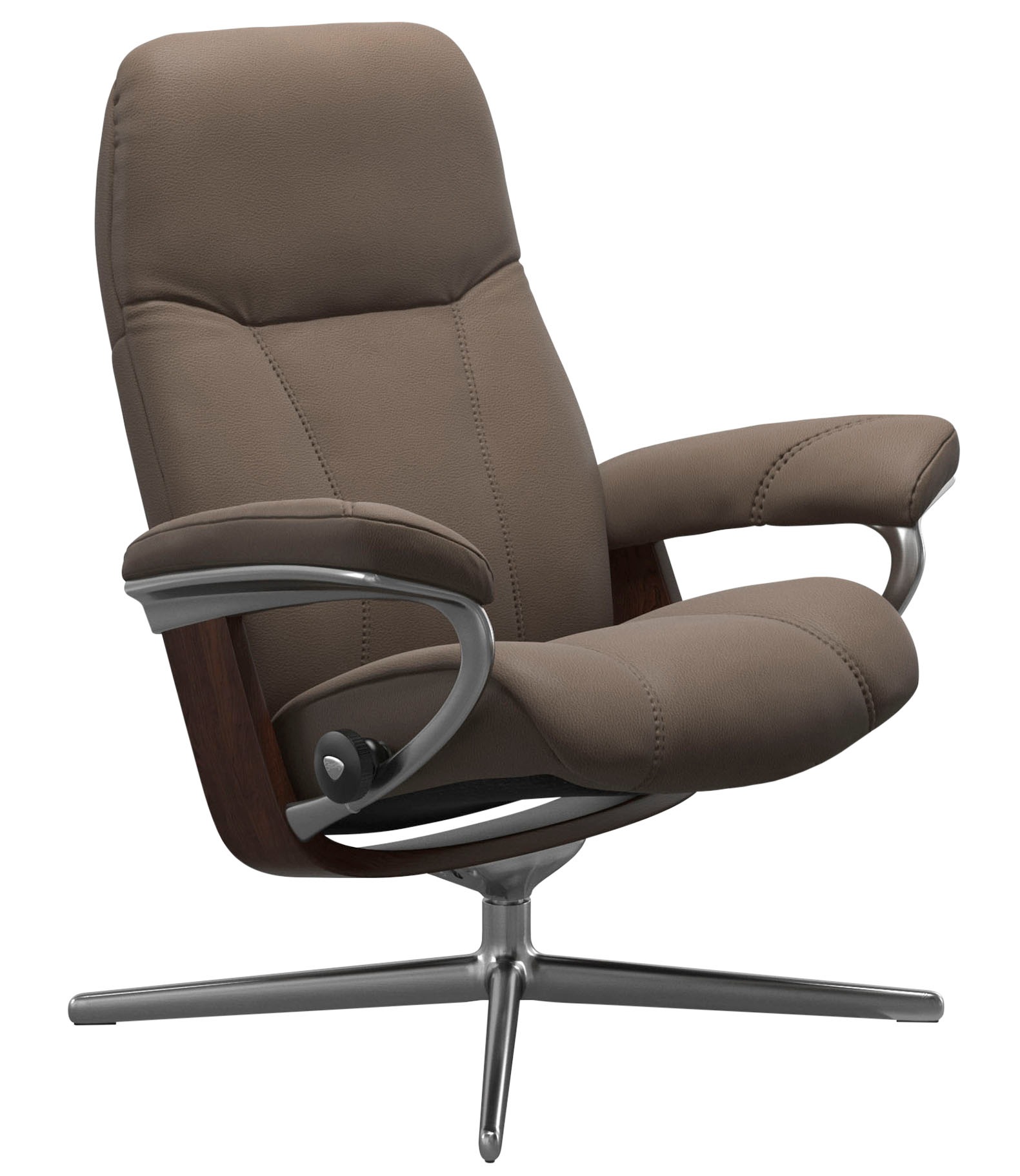 Stressless® Relaxsessel »Consul« mit Cross Base, Größe S, M & L, Holzakzent Braun