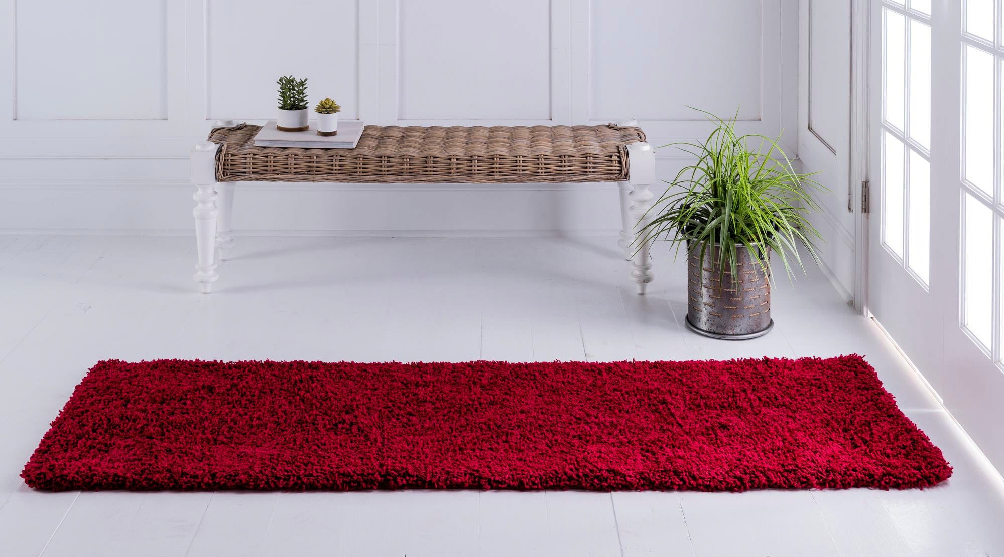 Myflair Möbel & Accessoires Hochflor-Läufer »Shaggy Shag Lagerräumung«, rechteckig, 38 mm Höhe, Teppich-Läufer, gewebt, Uni Farben, ideal im Flur & Schlafzimmer