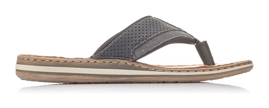 Rieker Zehentrenner  Sommerschuh, Strandschuh mit weicher Leder-Innensohle