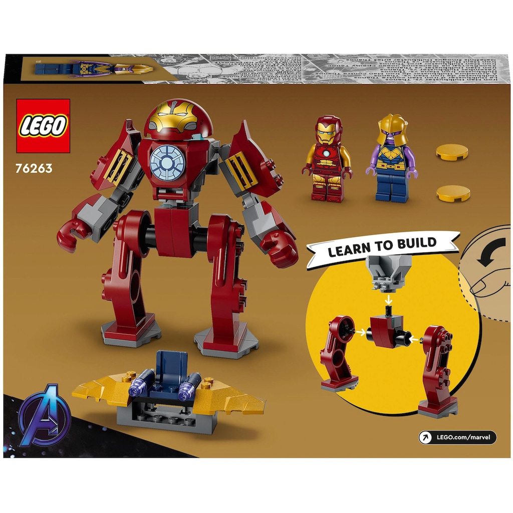 LEGO® Konstruktionsspielsteine »Iron Man Hulkbuster vs. Thanos (76263), LEGO® Marvel«, (66 St.), Made in Europe