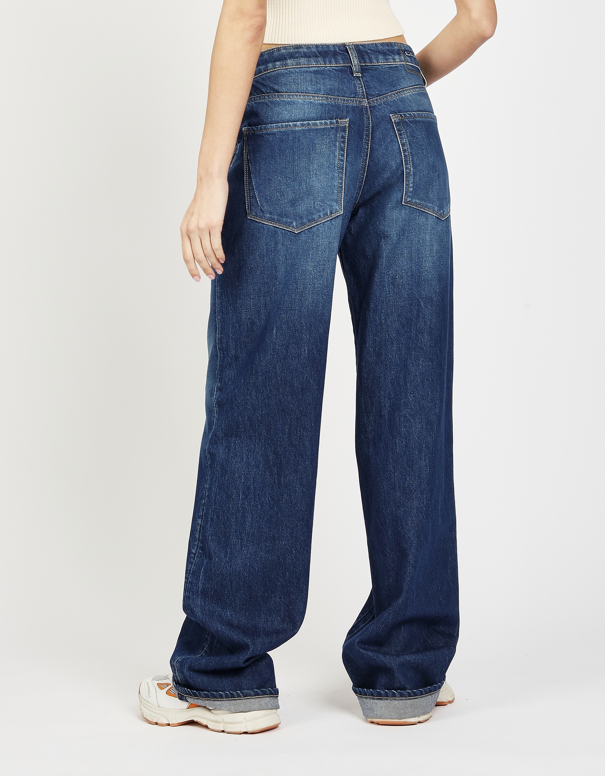 GANG Loose-fit-Jeans »94CLAIRE«, mit Bindegürtel und Naht am Oberschenkel, Baggy Fit