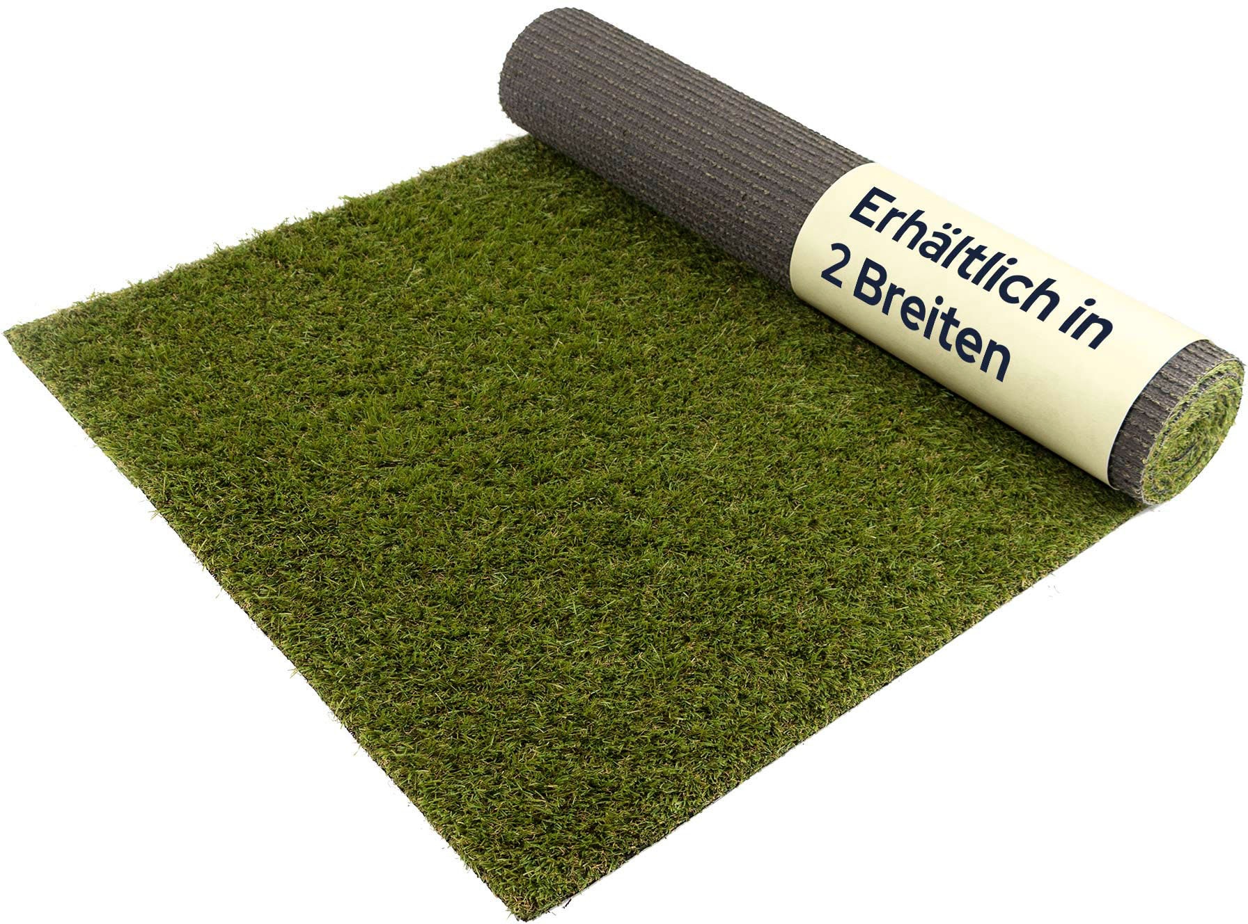 Primaflor-Ideen in Textil Kunstrasen »Kunstrasen KORSIKA«, rechteckig, 32 mm Höhe, natürliche Optik, mit Drainagefunktion, für Balkon, Terrasse & Garten