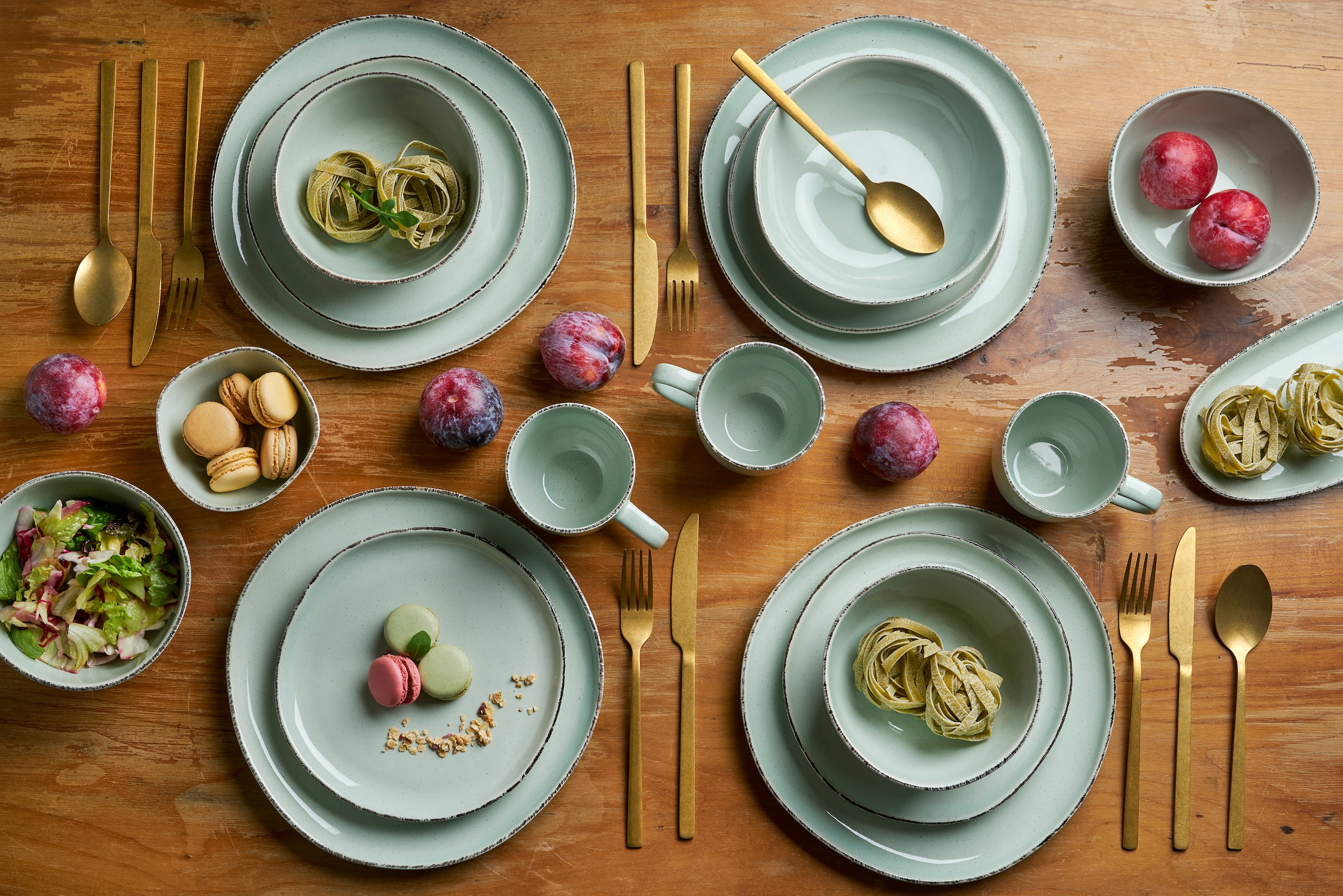 van Well Servierplatte »Platte Urban, 34 x 12,5 cm, 4 Stück« spülmaschinen- und mikrowellengeeignet