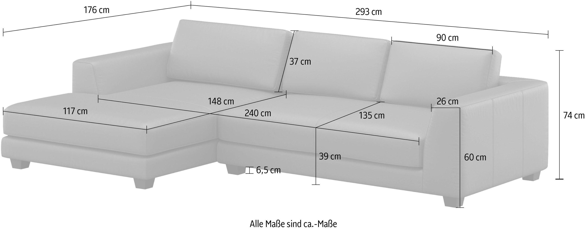 machalke® Ecksofa »atoll, L-Form«