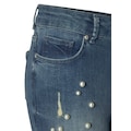 LASCANA Destroyed-Jeans, mit Perlen