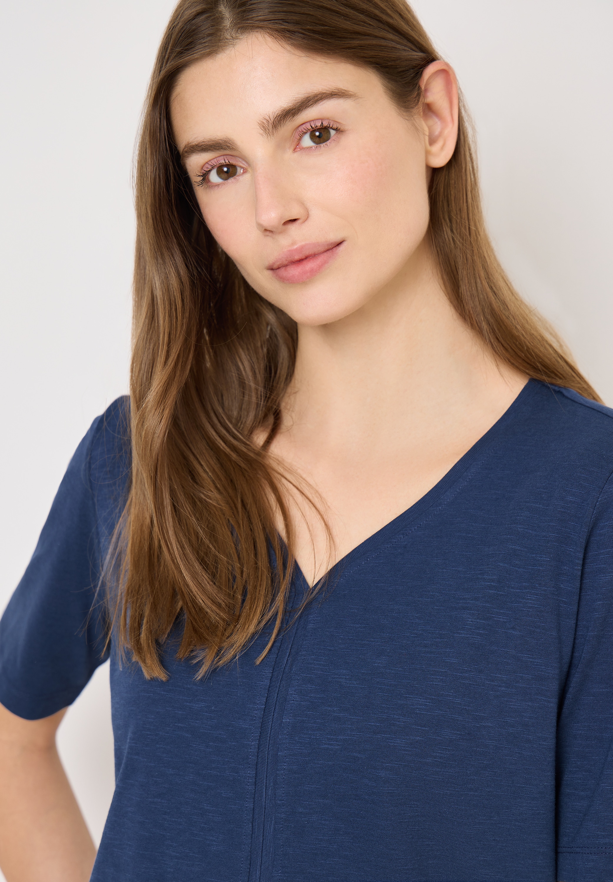 Cecil V-Shirt Sommershirt im Tunika-Look