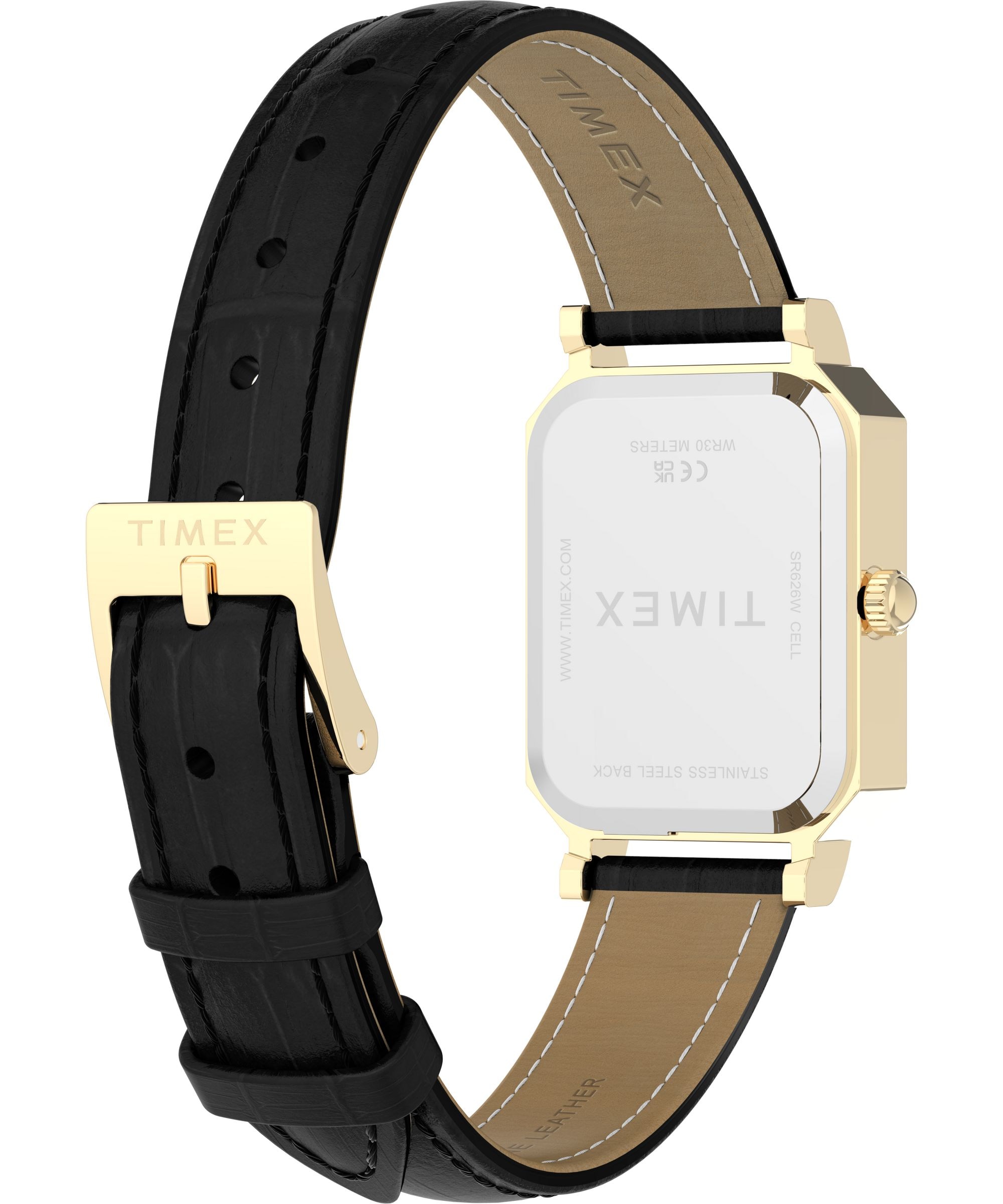 Timex Quarzuhr »Vivienne Trend« Armbanduhr, Damenuhr, Lederarmband, analog