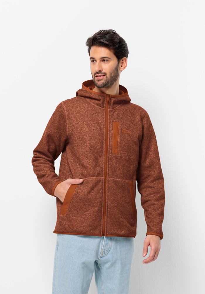 Fleecejacke »TANNENSPUR HOODED JKT M«, mit Kapuze