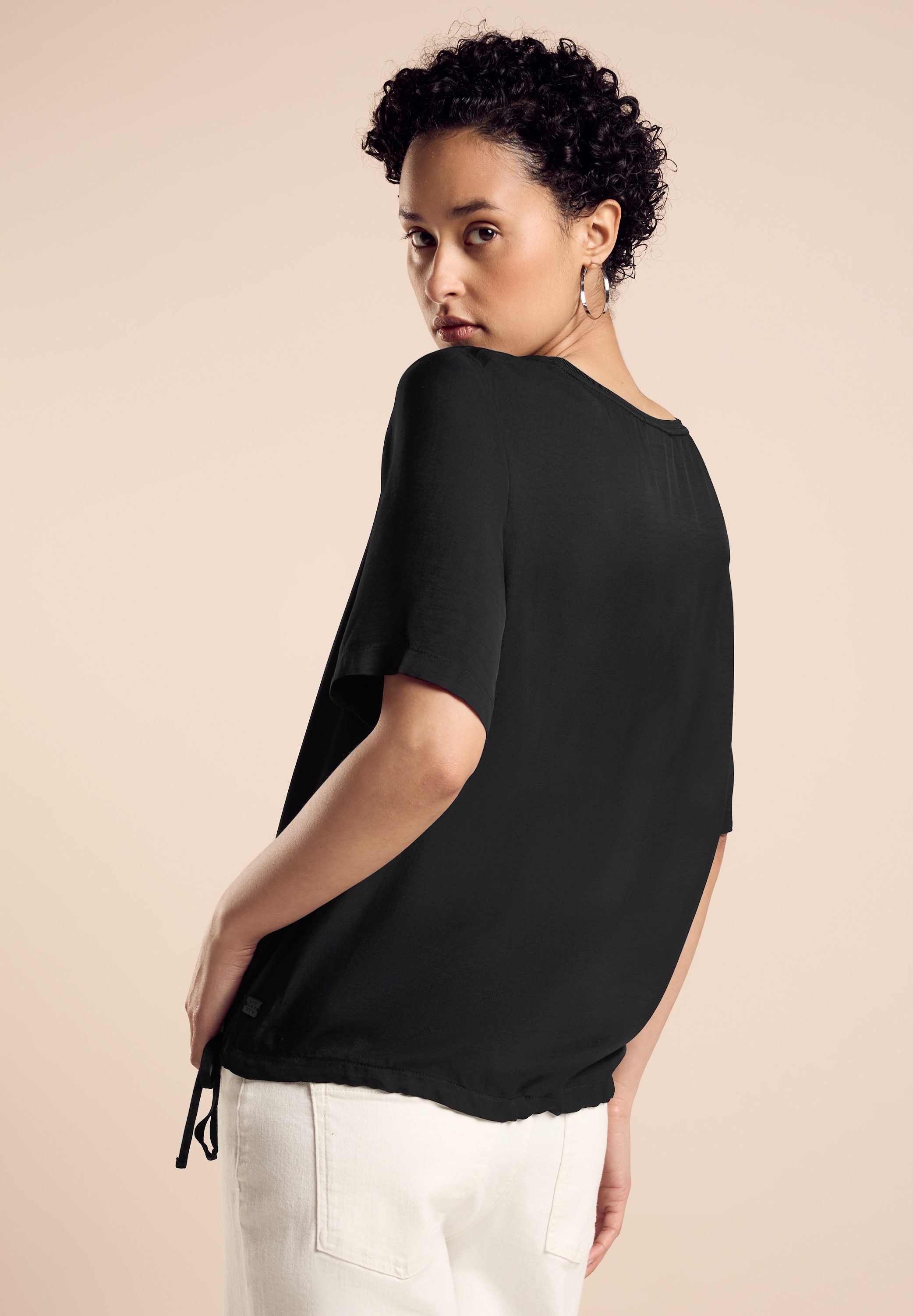 STREET ONE Shirtbluse, mit Tunnelzug