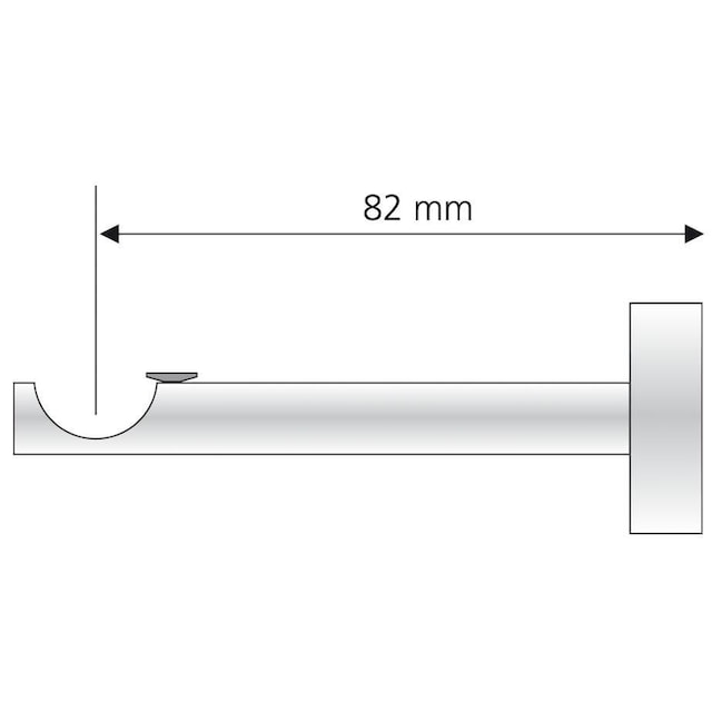 Liedeco Träger, (1 St.), für Gardinenstangen Ø 16 mm auf Rechnung kaufen