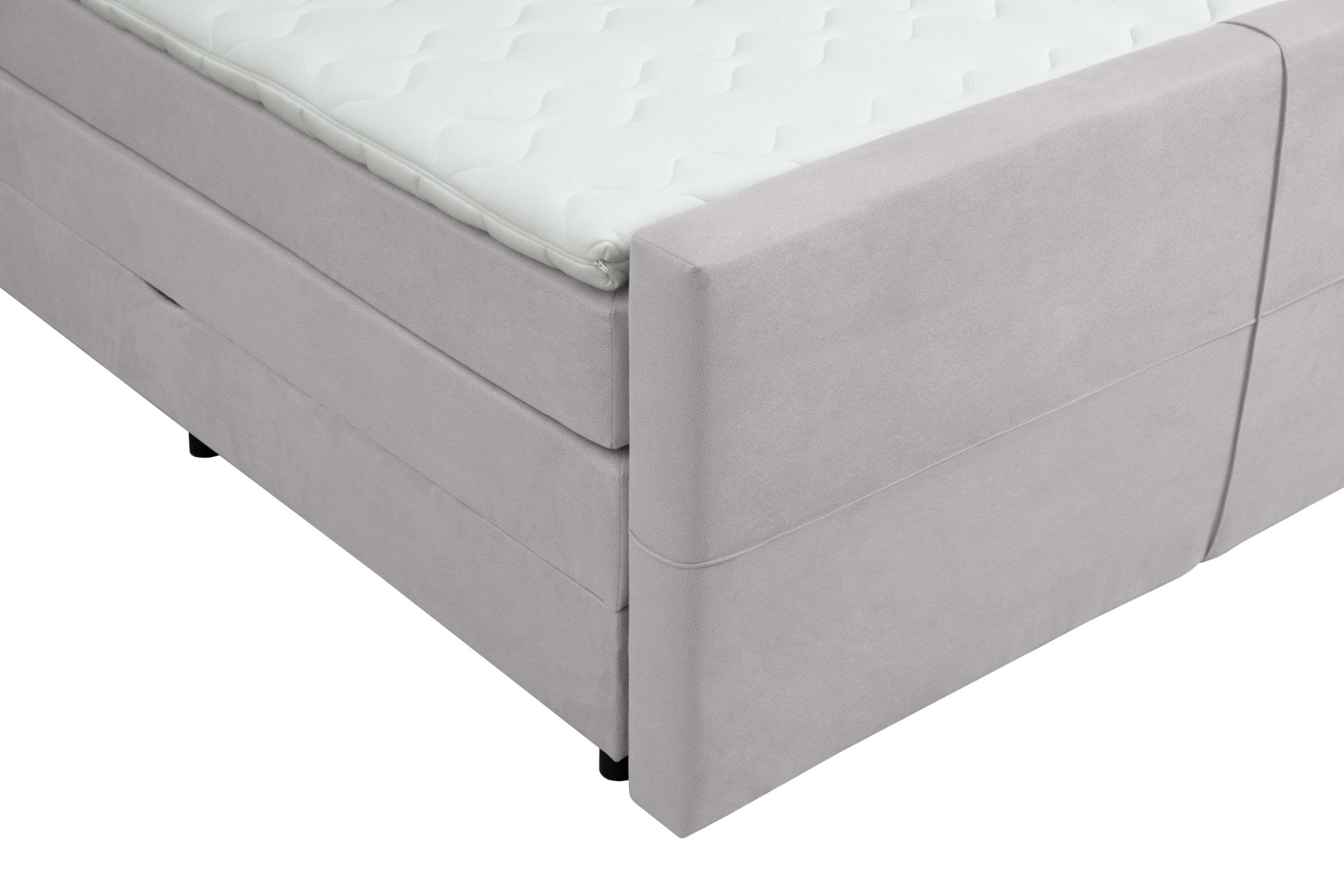 Home affaire Boxspringbett »Lucas, Doppelbett, Polsterbett, Federkernbett, Komfortbett, 160,180 cm« inkl. 6 cm Topper, zwei Bettkästen, Taschen-Federkernmatratze in H3