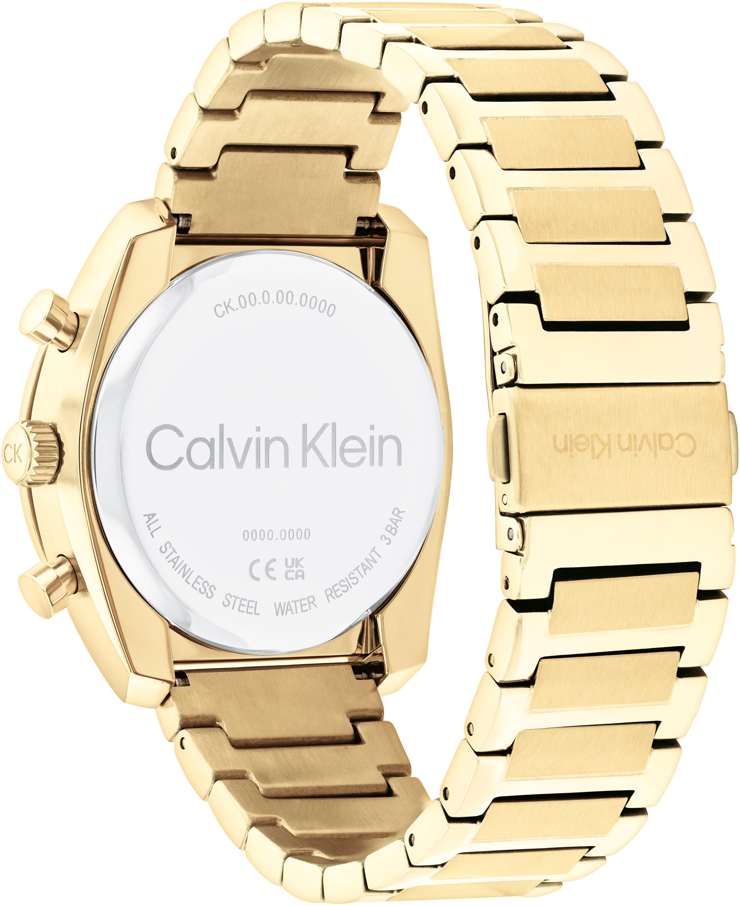 Calvin Klein Multifunktionsuhr »CK FLEX«, Armbanduhr, Quarzuhr, Herrenuhr, Tag, Wochentag, Edelstahlarmband