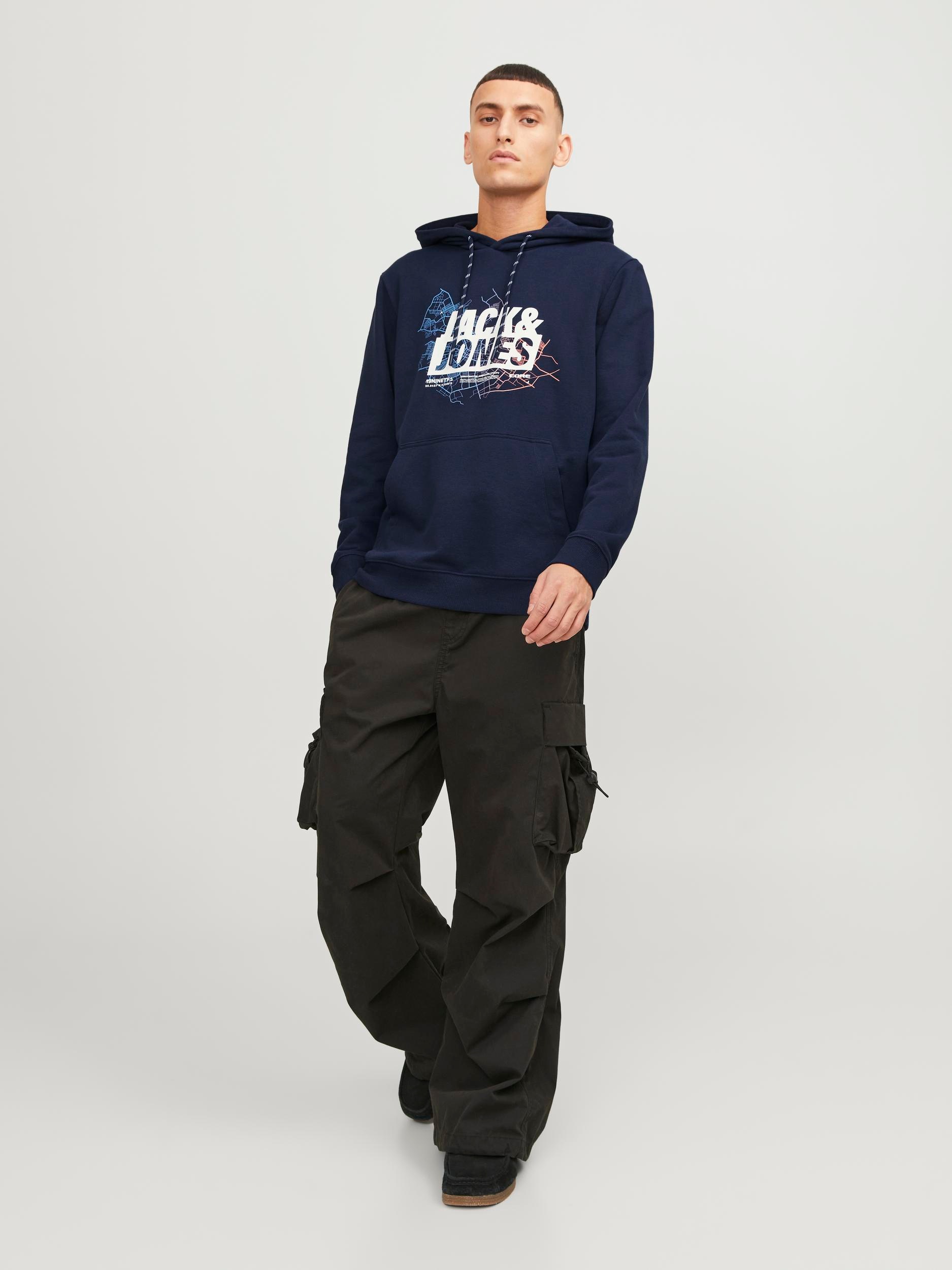 Jack & Jones Kapuzensweatshirt »JCOMAP LOGO SWEAT HOOD SN«