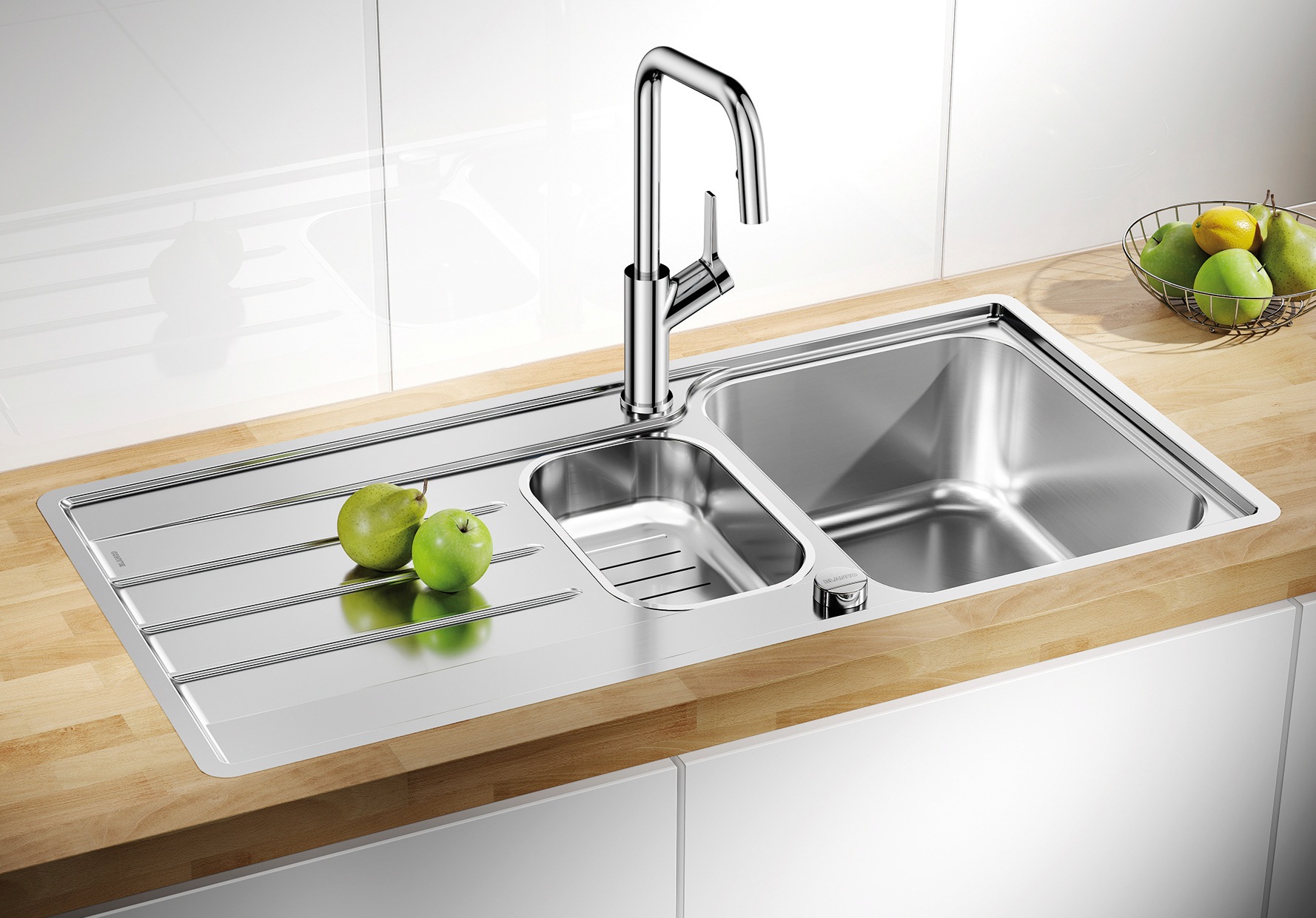 Blanco Edelstahlspüle »LEMIS 6 S-IF«, zum wechselseitigen Einbau geeignet