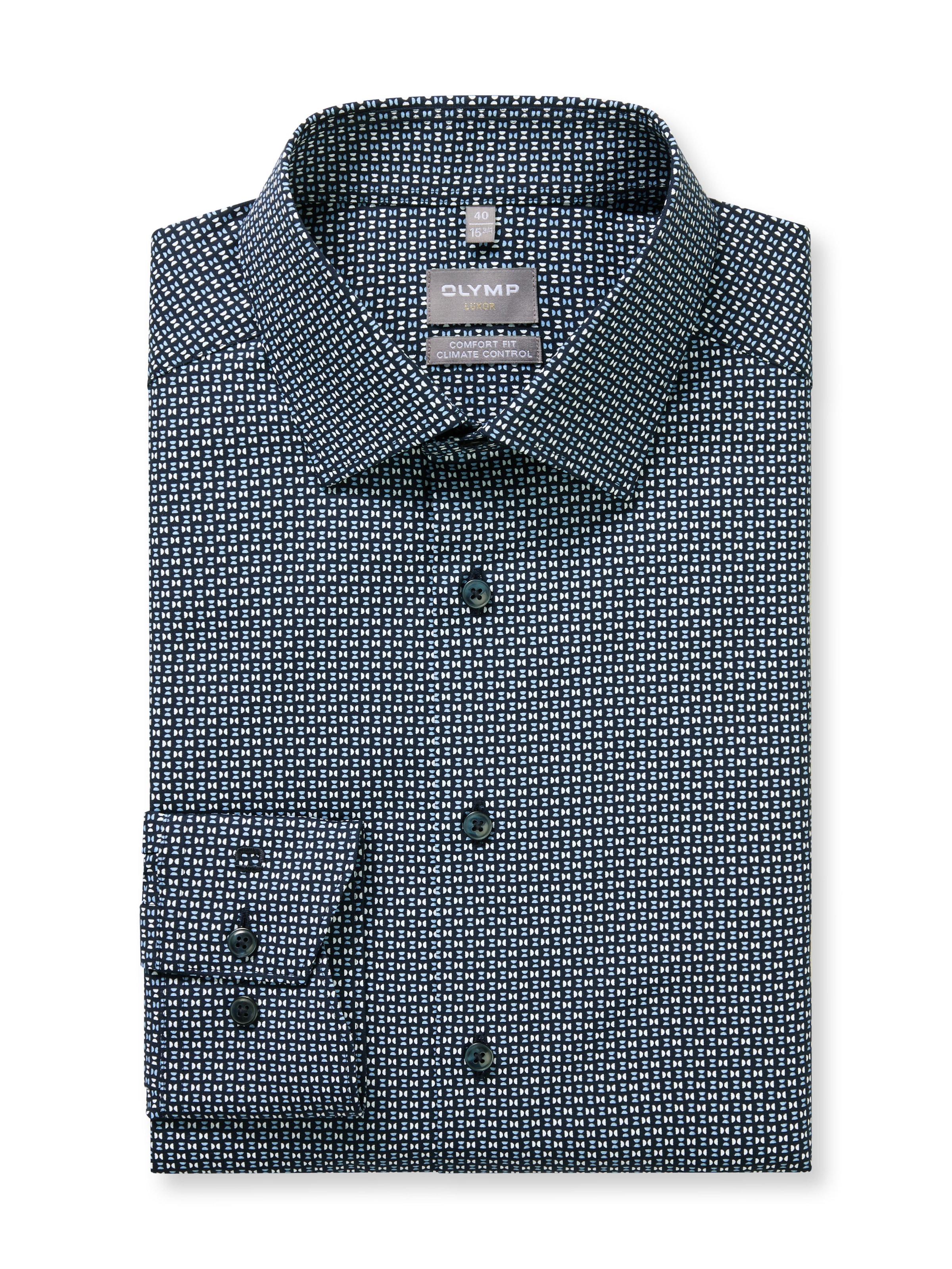 OLYMP Langarmhemd »Luxor« Businesshemd, comfort fit, New-Kentkragen