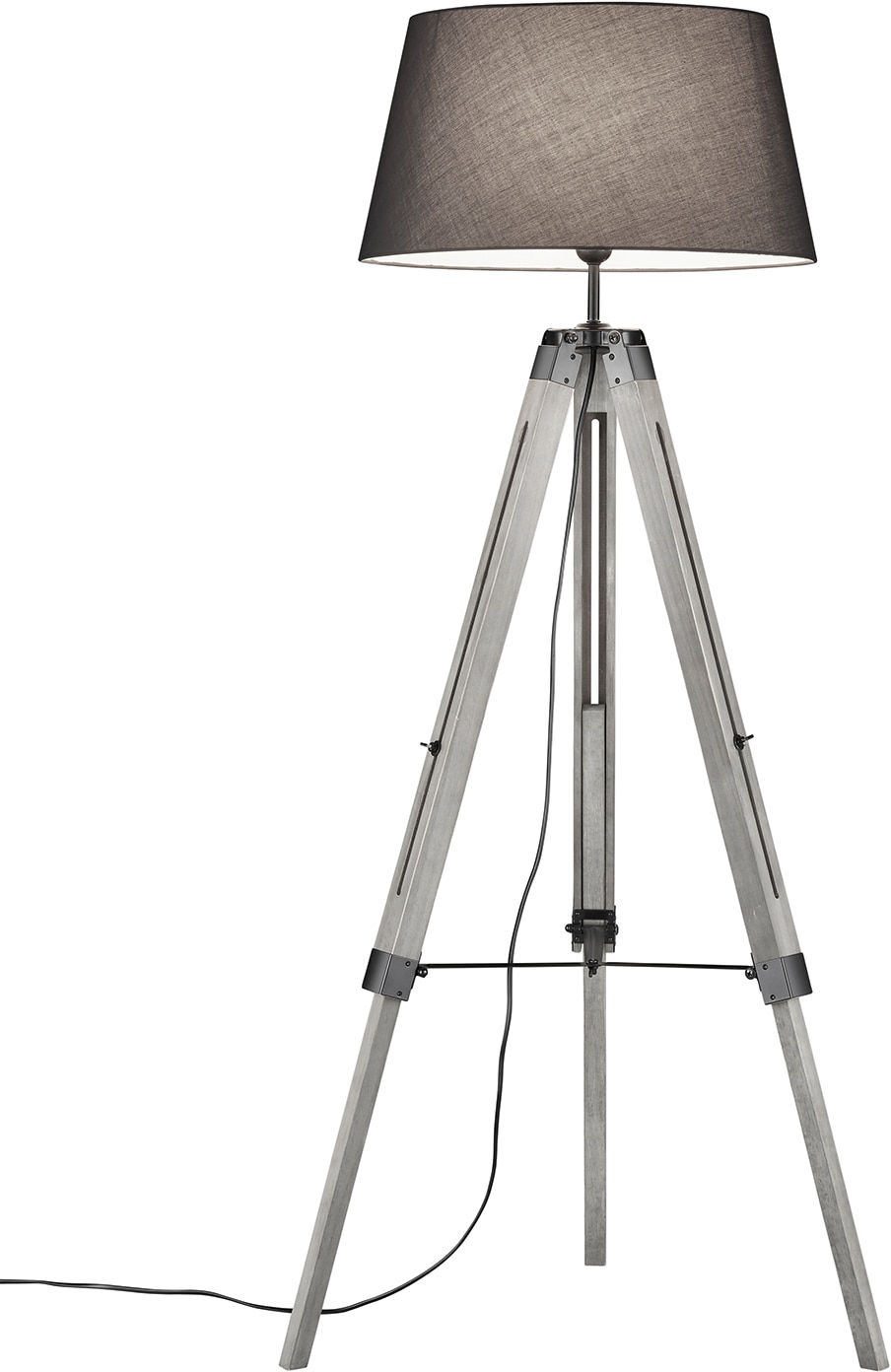 TRIO Leuchten Stehlampe »Tripod«, Garantie Textilschirm cm mit Jahren mit 3 Höhenverstellbar online | kaufen / XXL flammig-flammig, 1 Stehleuchte bis max. 143