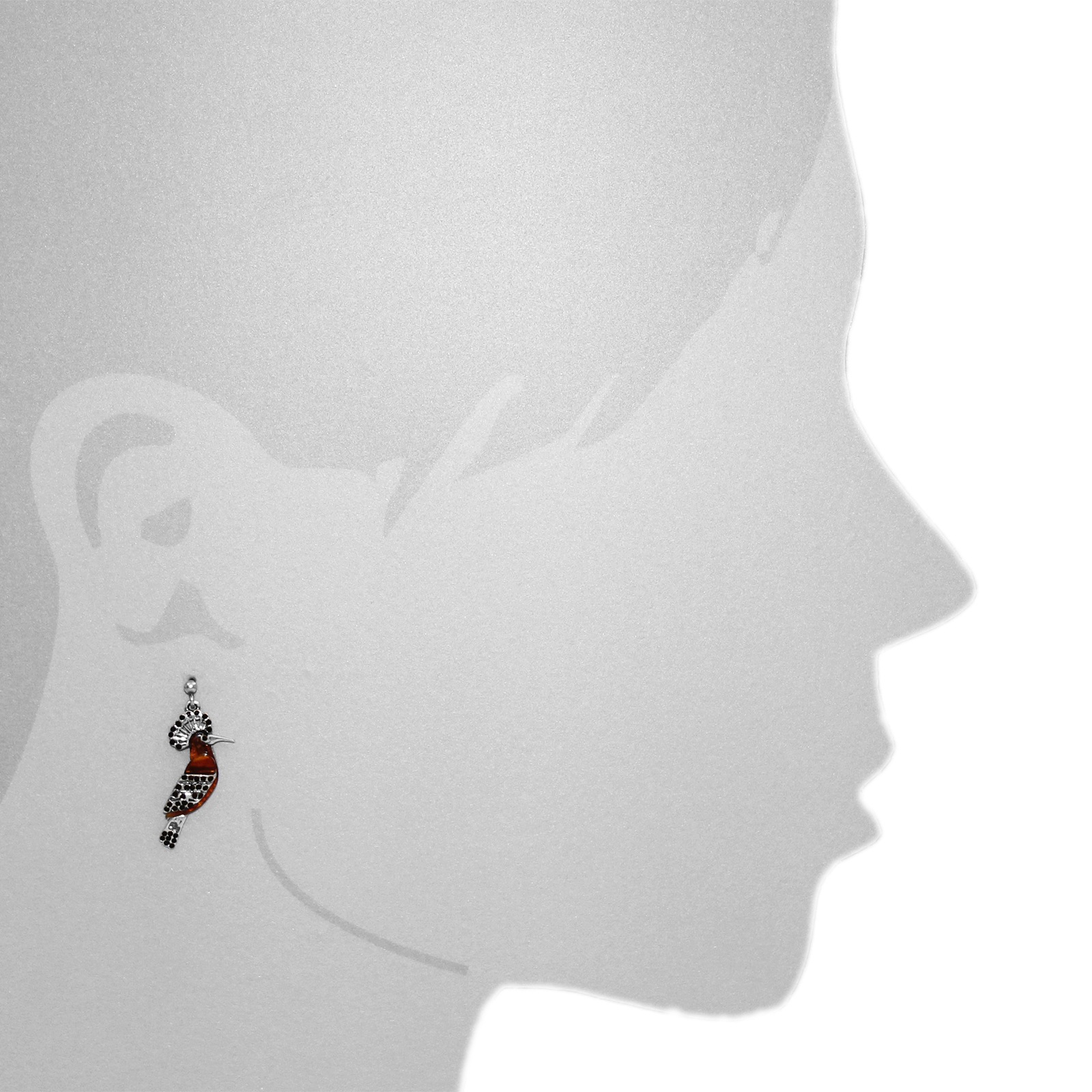 OSTSEE-SCHMUCK Paar Ohrhänger »- Vogel - Silber 925/000 - Bernstein&Schmuckstein«