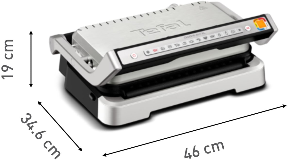 Tefal Kontaktgrill »OptiGrill 4in1 XL, Grill/Barbeque/Backofen/komplette Mahlzeit«, 2200 W, für bis zu 8 Personen, spülmaschinenfeste Platten und Schalen, GC784D