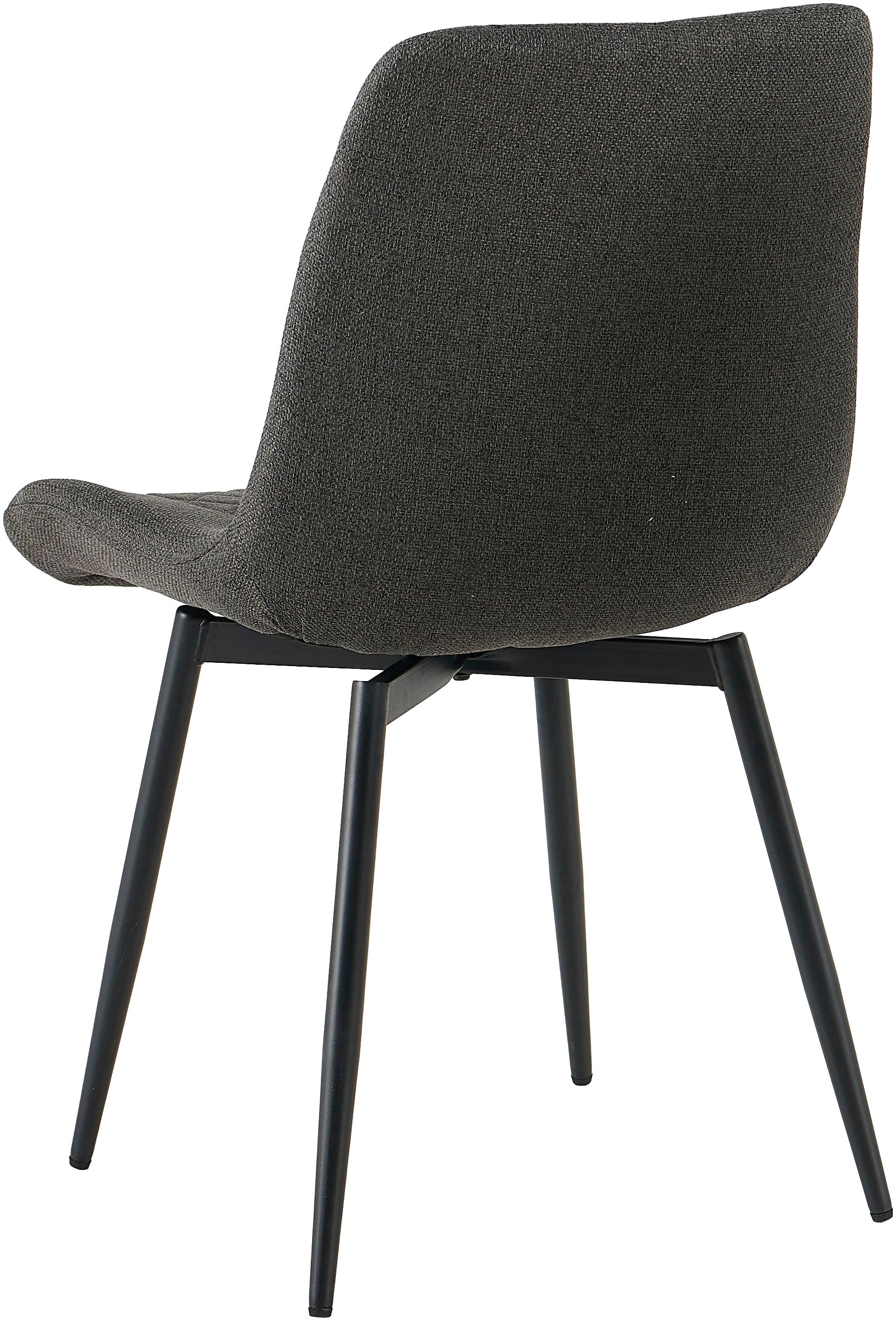 OTTO home Essgruppe »Juniper, Set, 5-tlg.« Set, 5 tlg. Tisch 140x80cm in Sinterstein-Keramikoptik mit 4 Stühlen, 360° drehbar