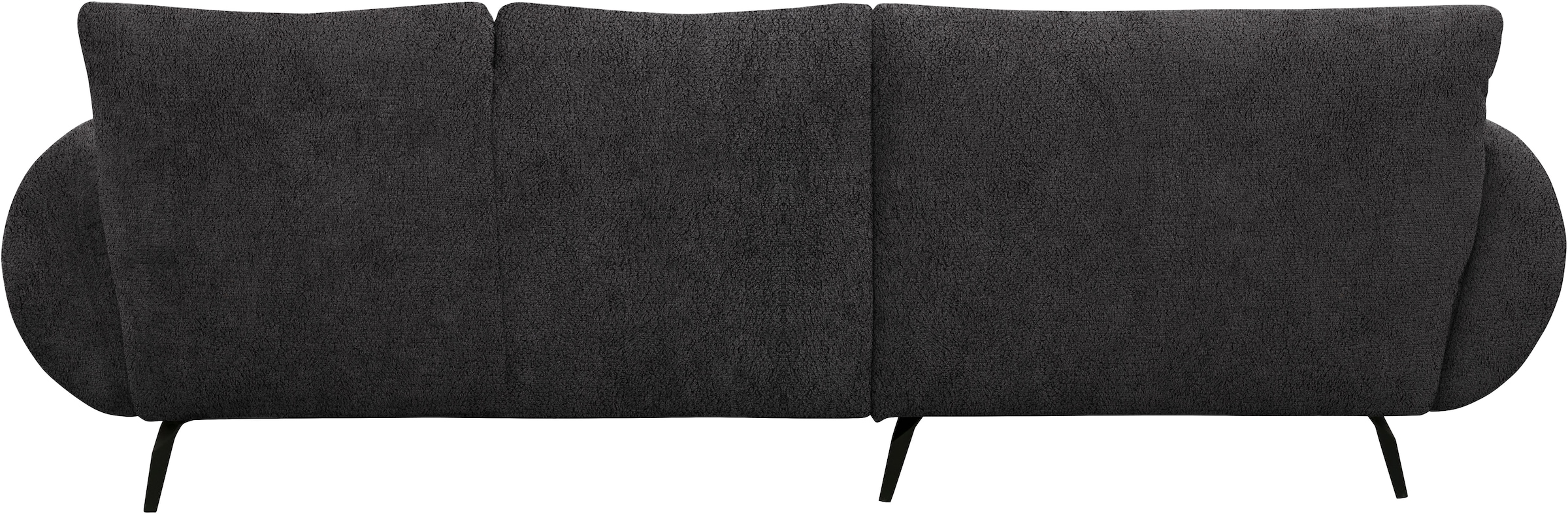 OTTO home Ecksofa »Viborg 261 x 140 cm, mit Steppungen, elegant, modern« L-Form, pflegeleichter Bezug, hohe Füße - passend für Saugroboter!