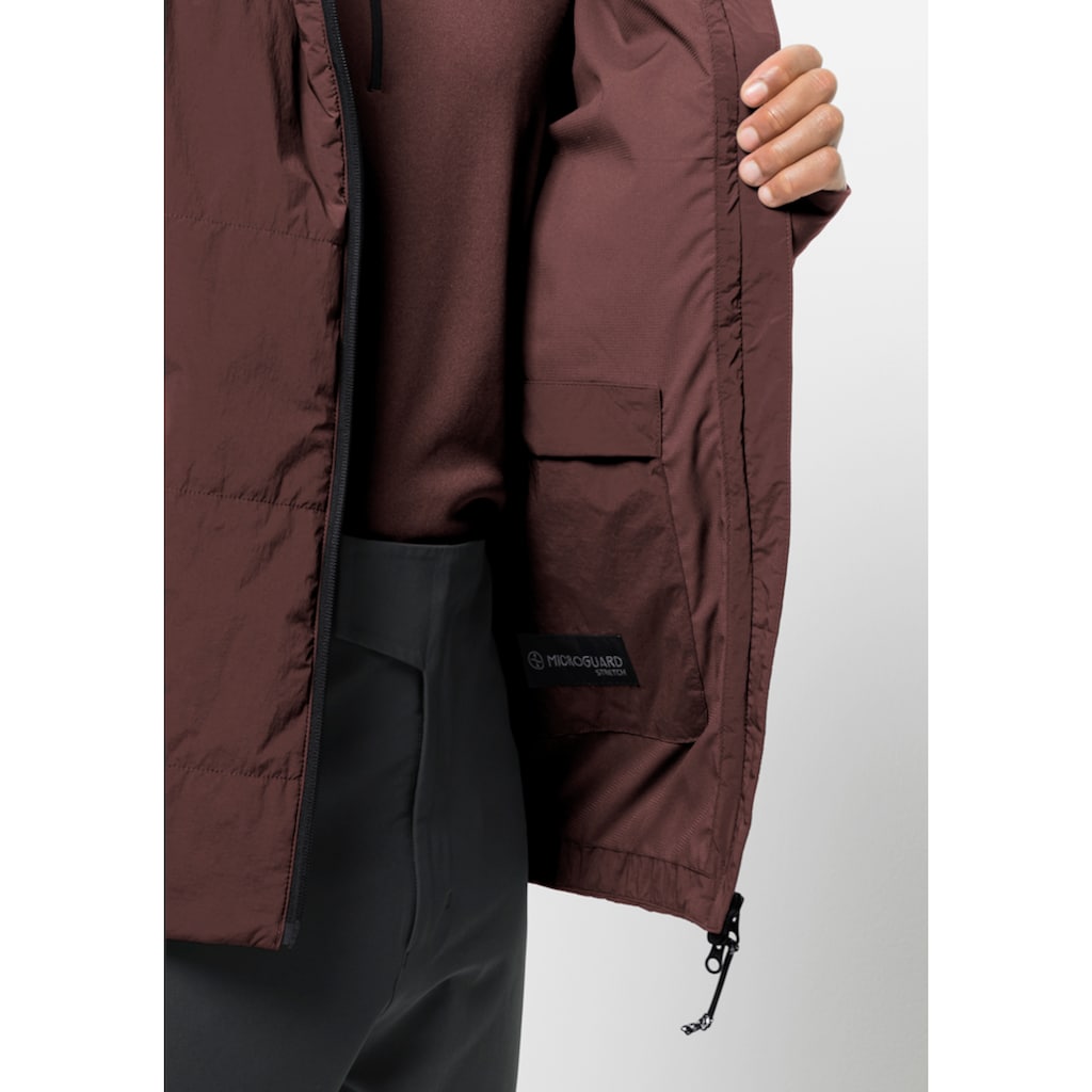 Jack Wolfskin Fahrradjacke »BIKE COMMUTE INS JKT M«, mit Kapuze