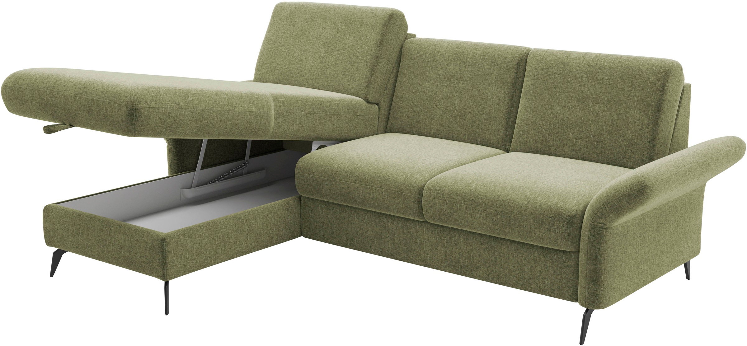 Home affaire Ecksofa »Rochelle«, wahlweise mit Bettfunktion, Bettkasten und Armteilverstellung