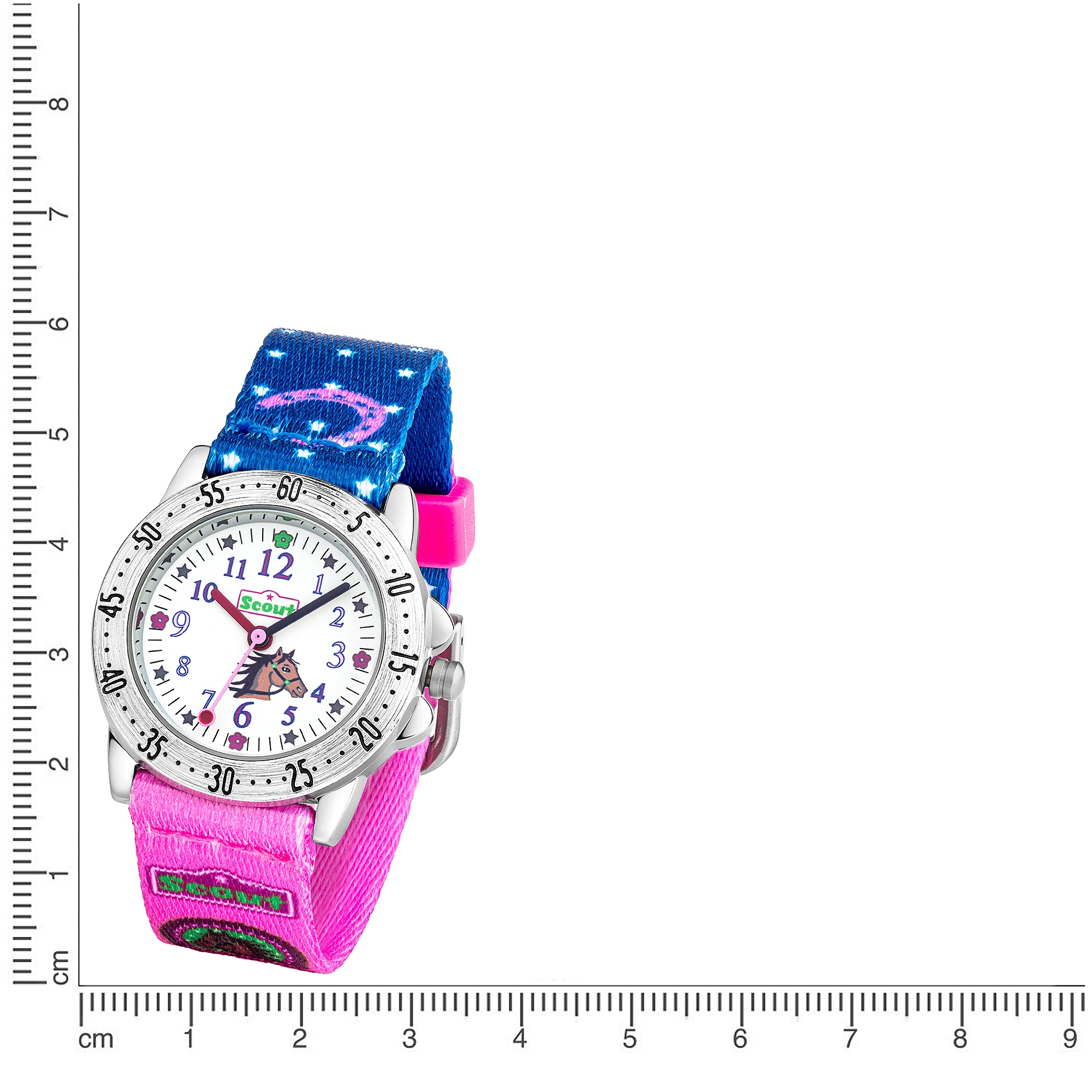 Scout Quarzuhr »Pferdeuhr, Achtion Girls, 280378065« Armbanduhr, Kinderuhr, Lernuhr,Geschenkidee, Schulanfang,Mädchen,Pferd