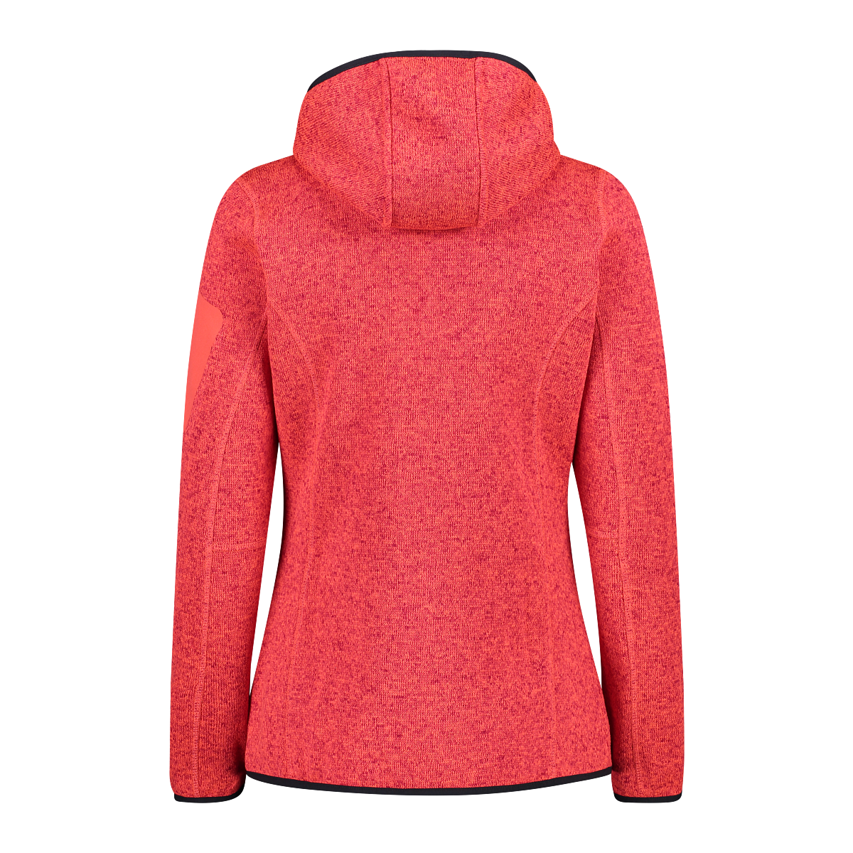 CMP Strickfleecejacke »KNITTED MELANGE HOODY WOMAN HOODY«, (1 St.), mit Kapuze, Wärmend und atmungsaktiv