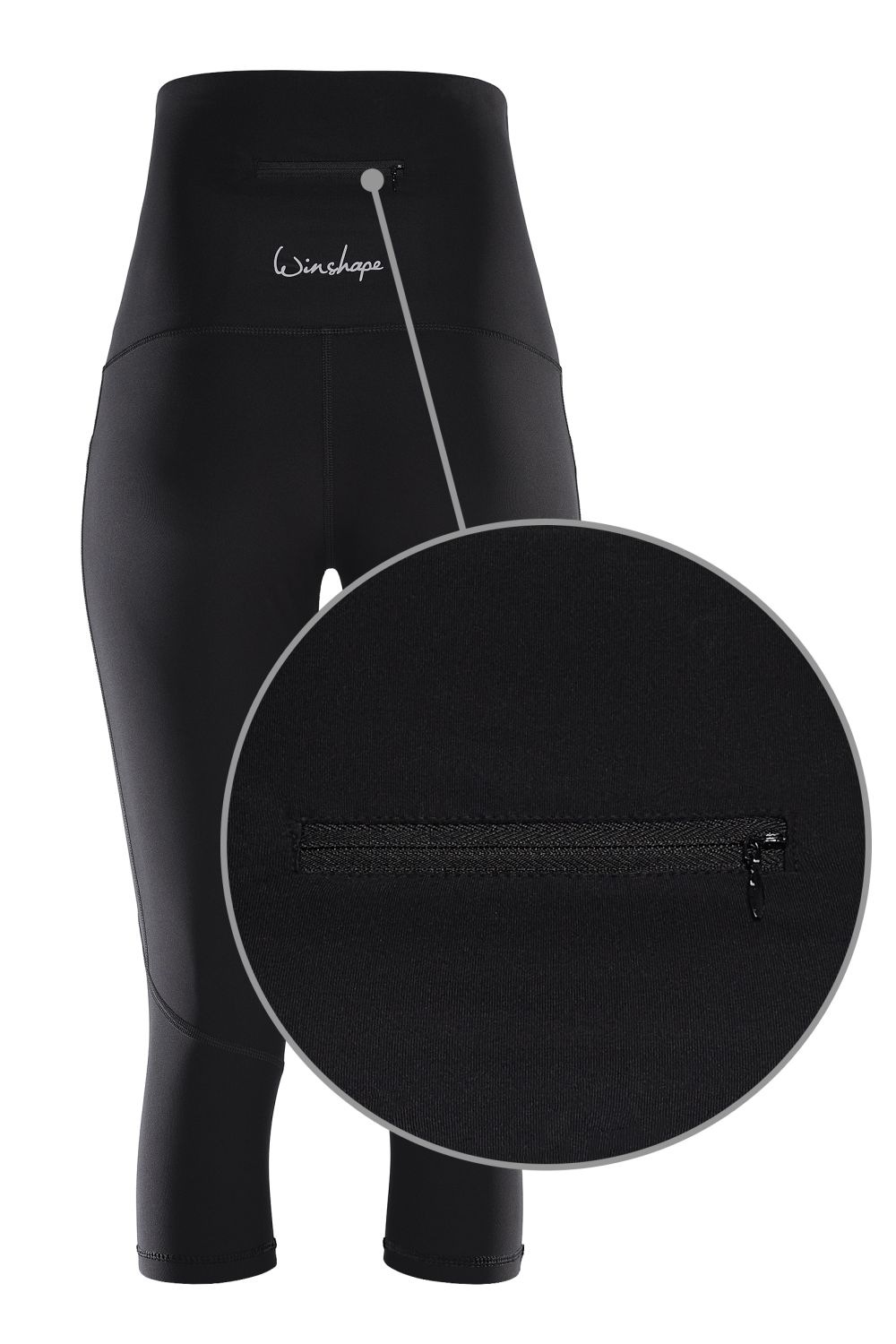 Winshape Leggings »Functional Power Shape ¾-Tights HWL214«, High Waist mit praktischen Taschen