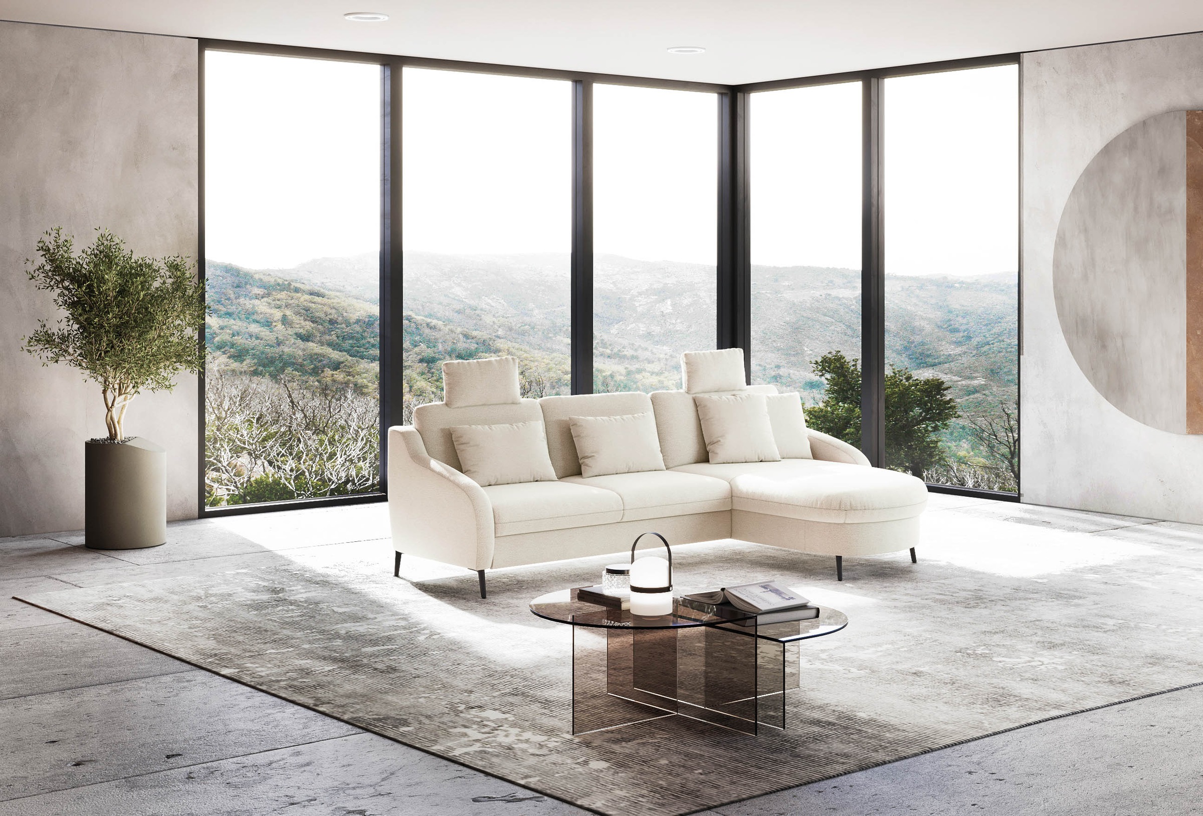 sit&more Ecksofa »Soul L-Form«, wahlweise mit Bettfunktion