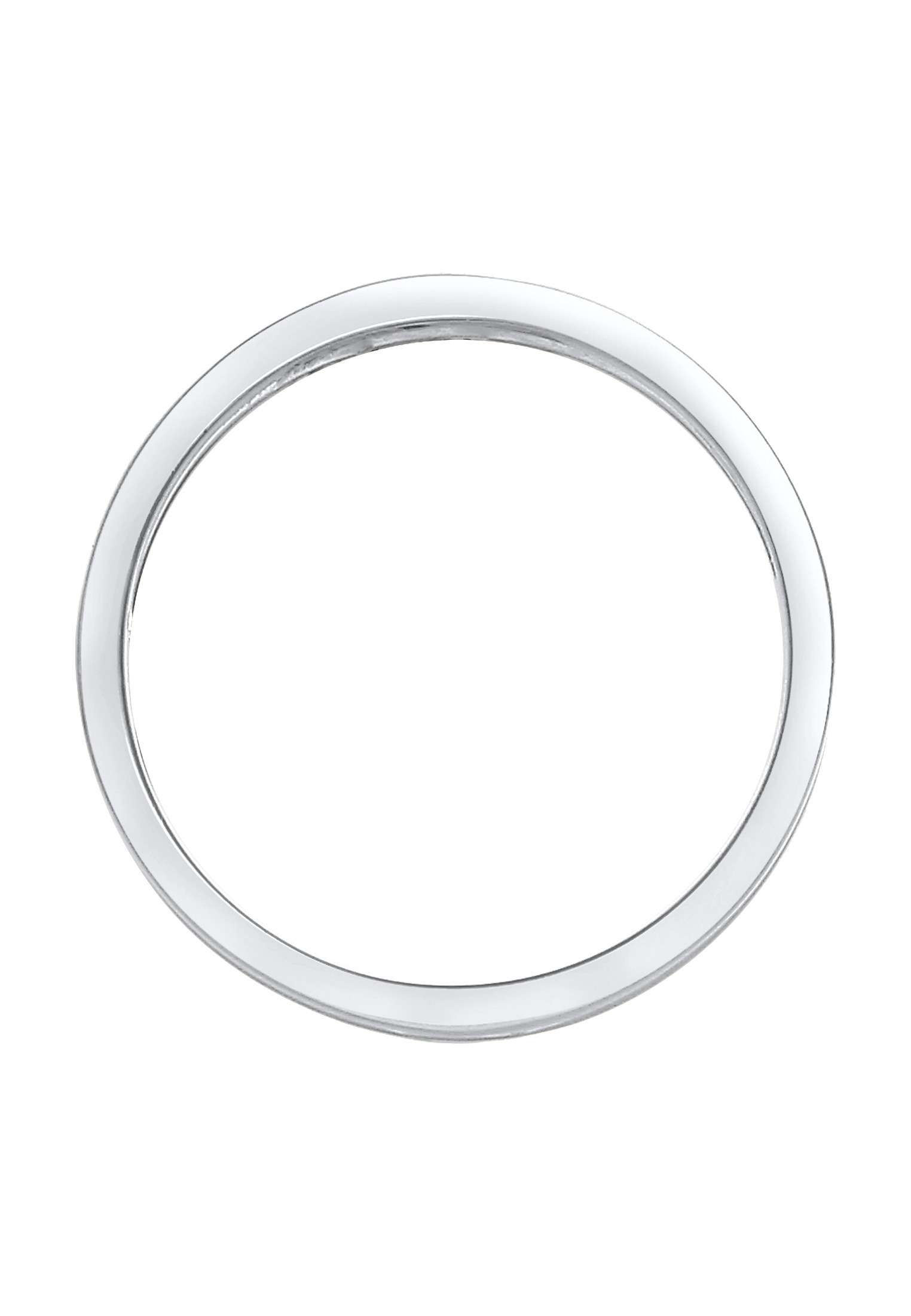 Kuzzoi Silberring »Ring Herren Bandring Steg Massiv 925 Silber«