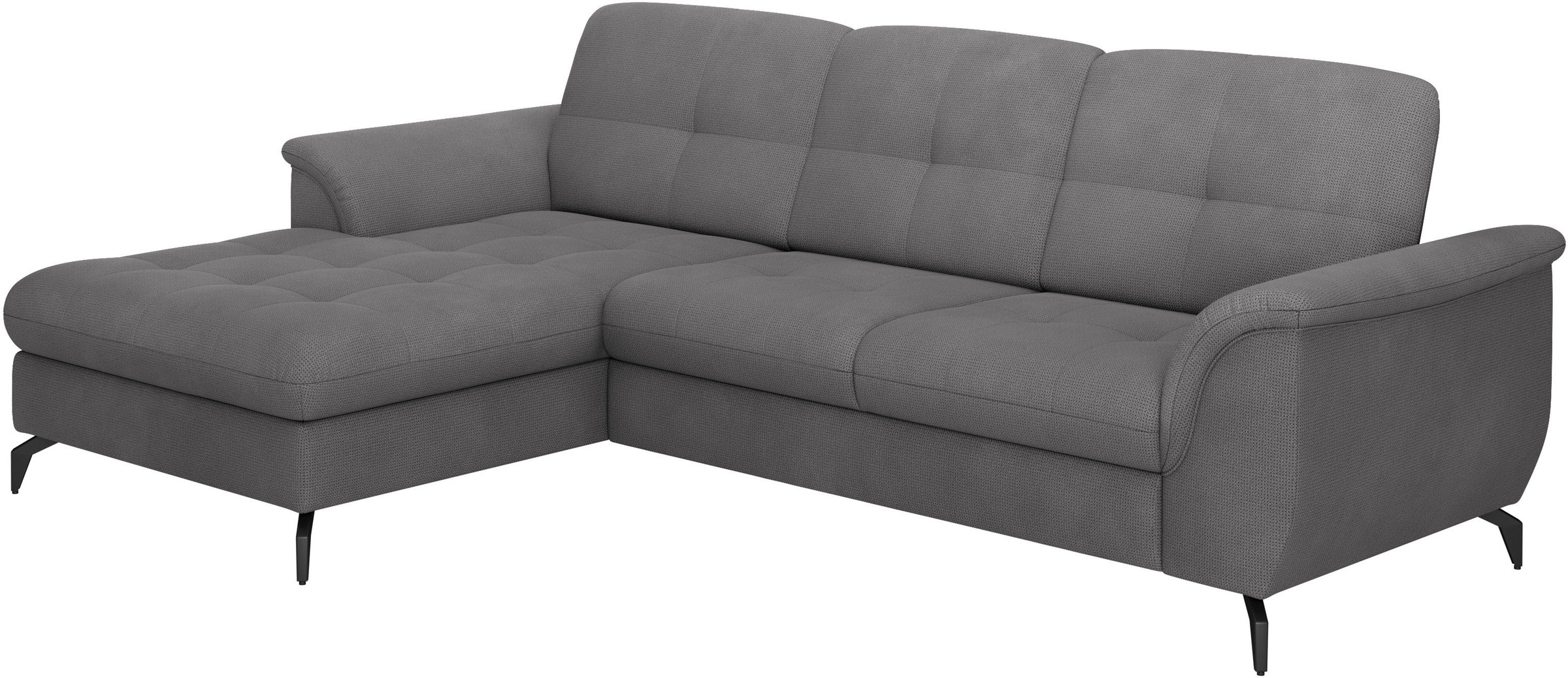 sit&more Ecksofa »Zora L-Form«, wahlweise mit Bettfunktion und Bettkasten
