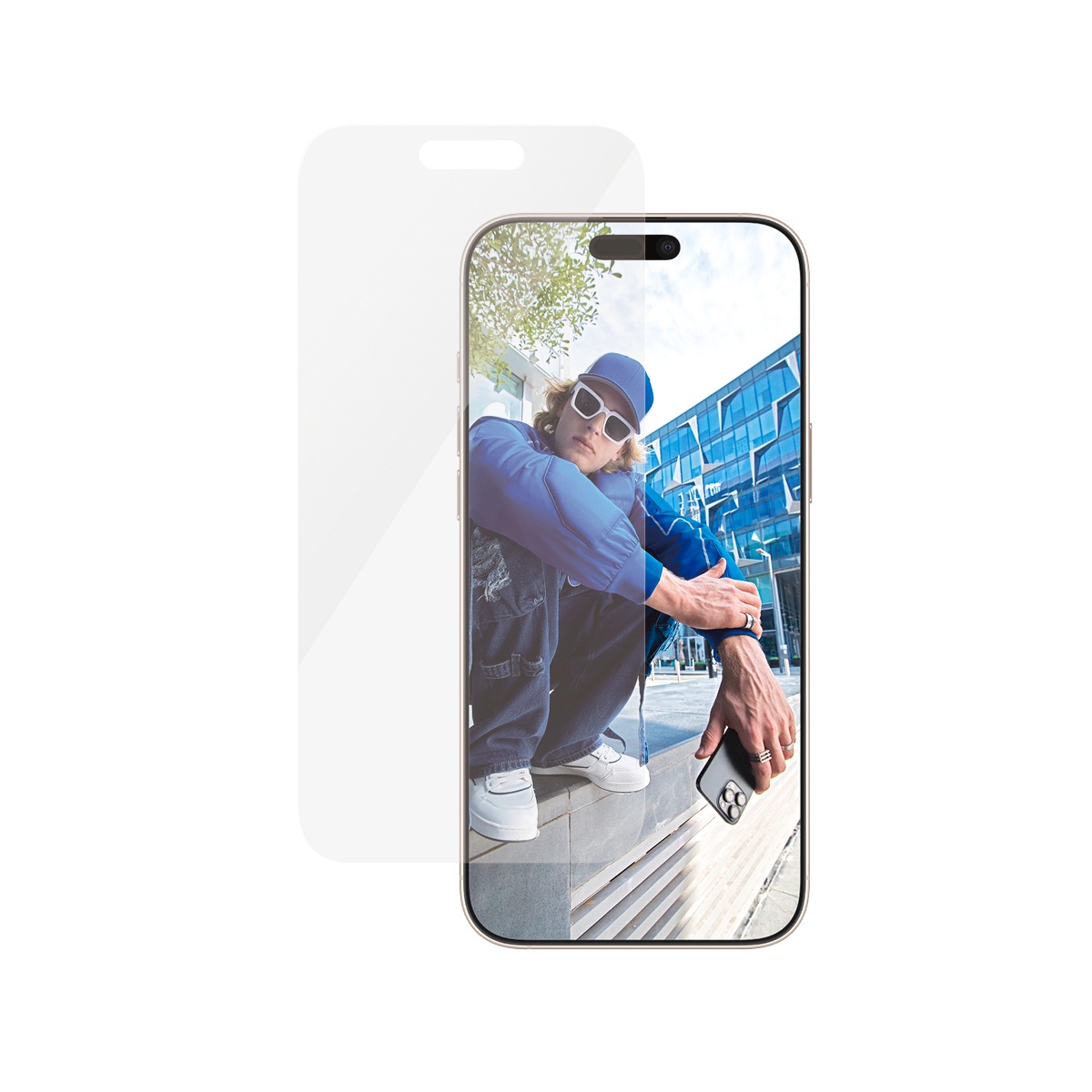 PanzerGlass Displayschutzglas »Classic Fit Screen Protection«, für Apple iPhone 16 Pro Max, Displayschutzfolie, Schutzfolie, Bildschirmschutz, kratz- & stoßfest