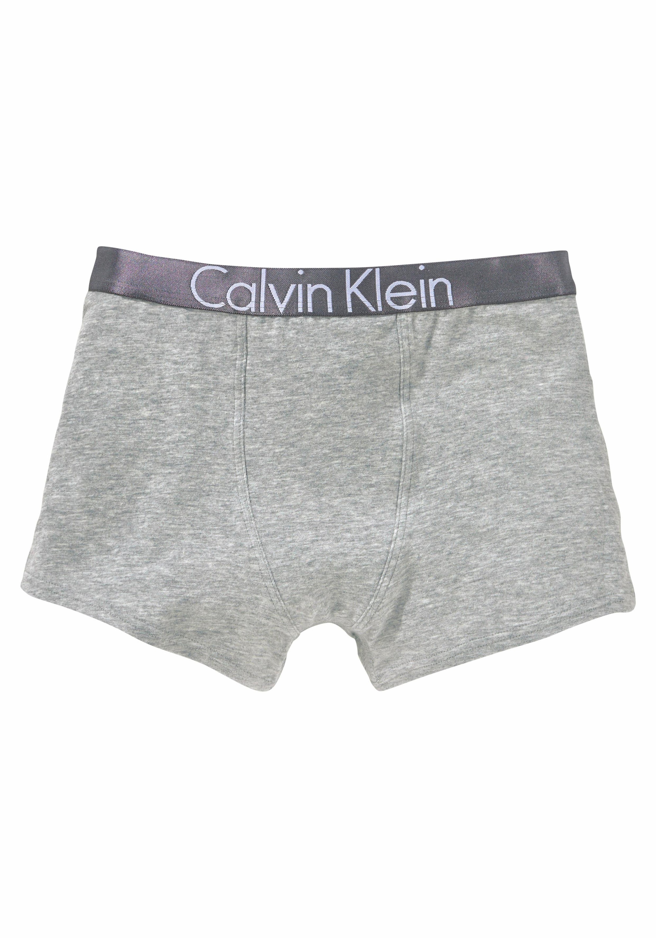 Calvin Klein Underwear Boxer, (2 St.), Kinder Kids Junior MiniMe,mit silberfarbenen Bund